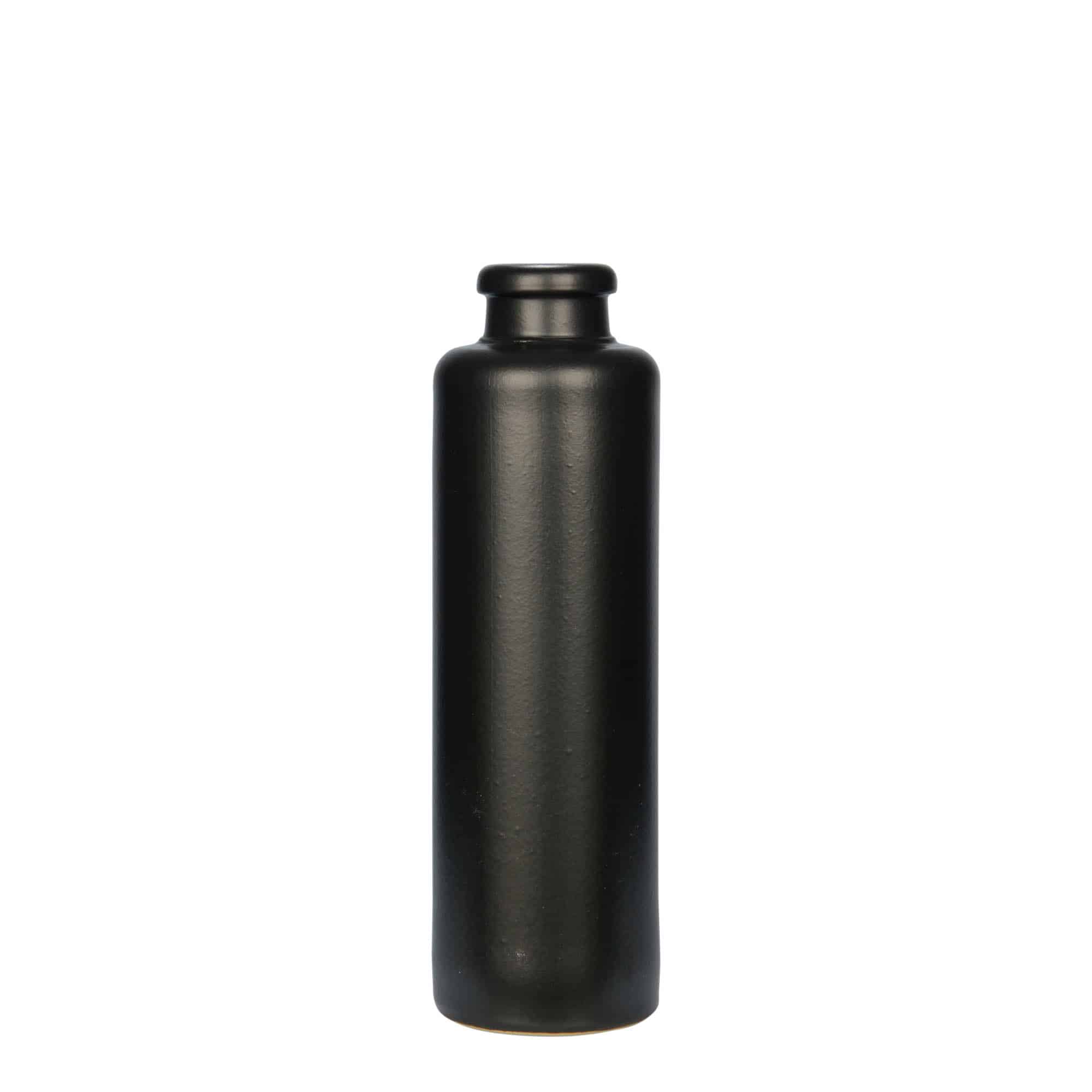 200 ml māla krūka, keramika, melna, aizdare: korķis 200 ml māla krūka, keramika, melna, aizdare: korķis