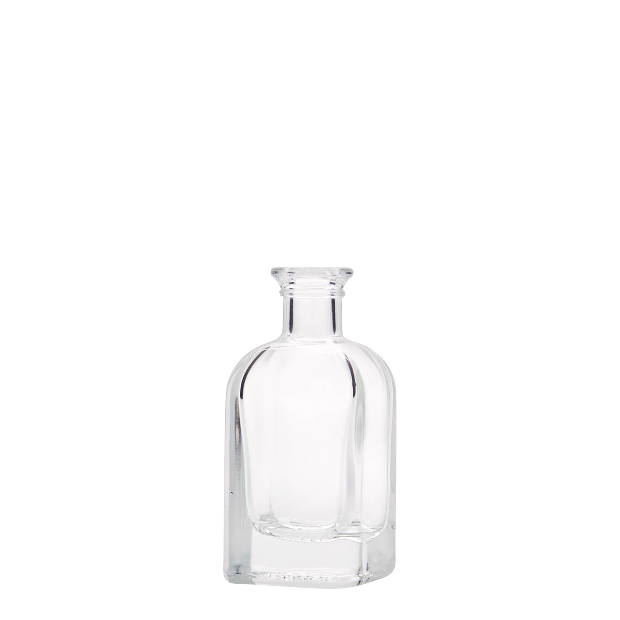 40 ml stikla pudele, farmācijas, 'Carré', kvadrātiska, aizdare: korķis