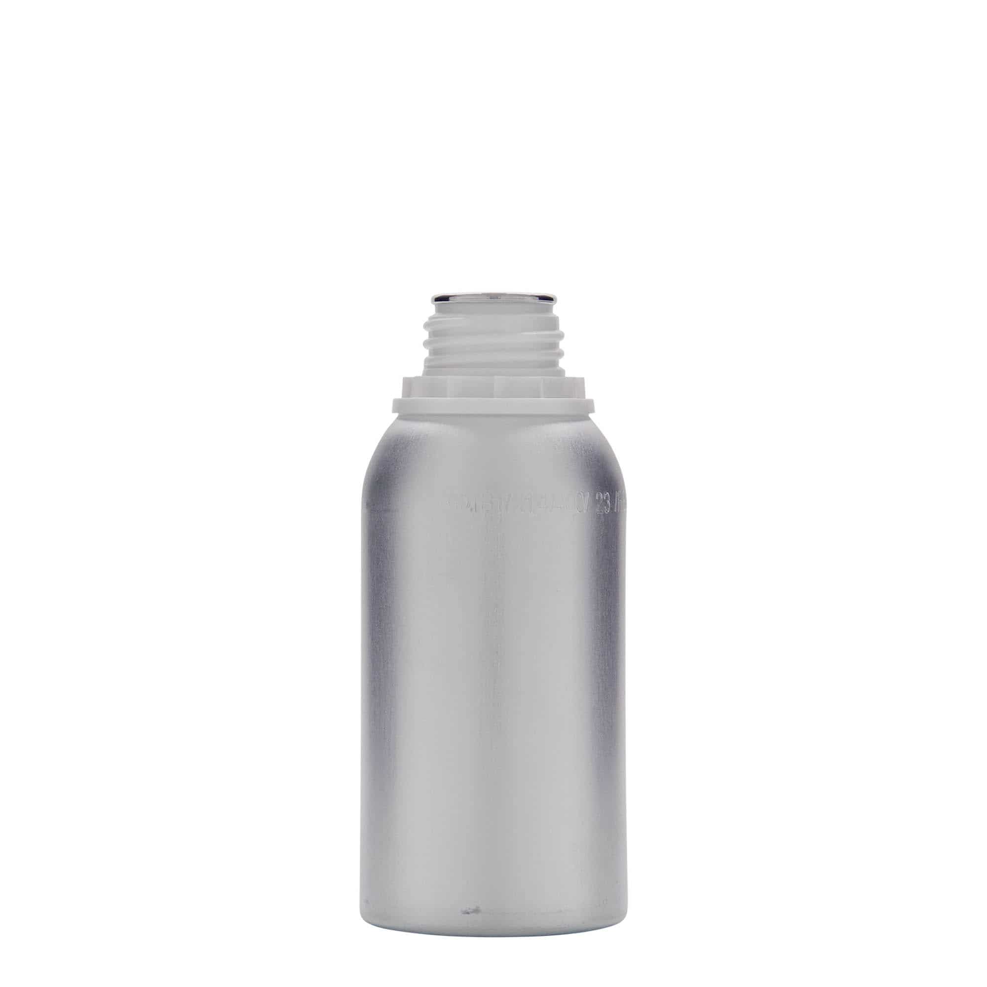 275 ml alumīnija pudele, metāla, sudraba, aizdare: DIN 32 275 ml alumīnija pudele, metāla, sudraba, aizdare: DIN 32