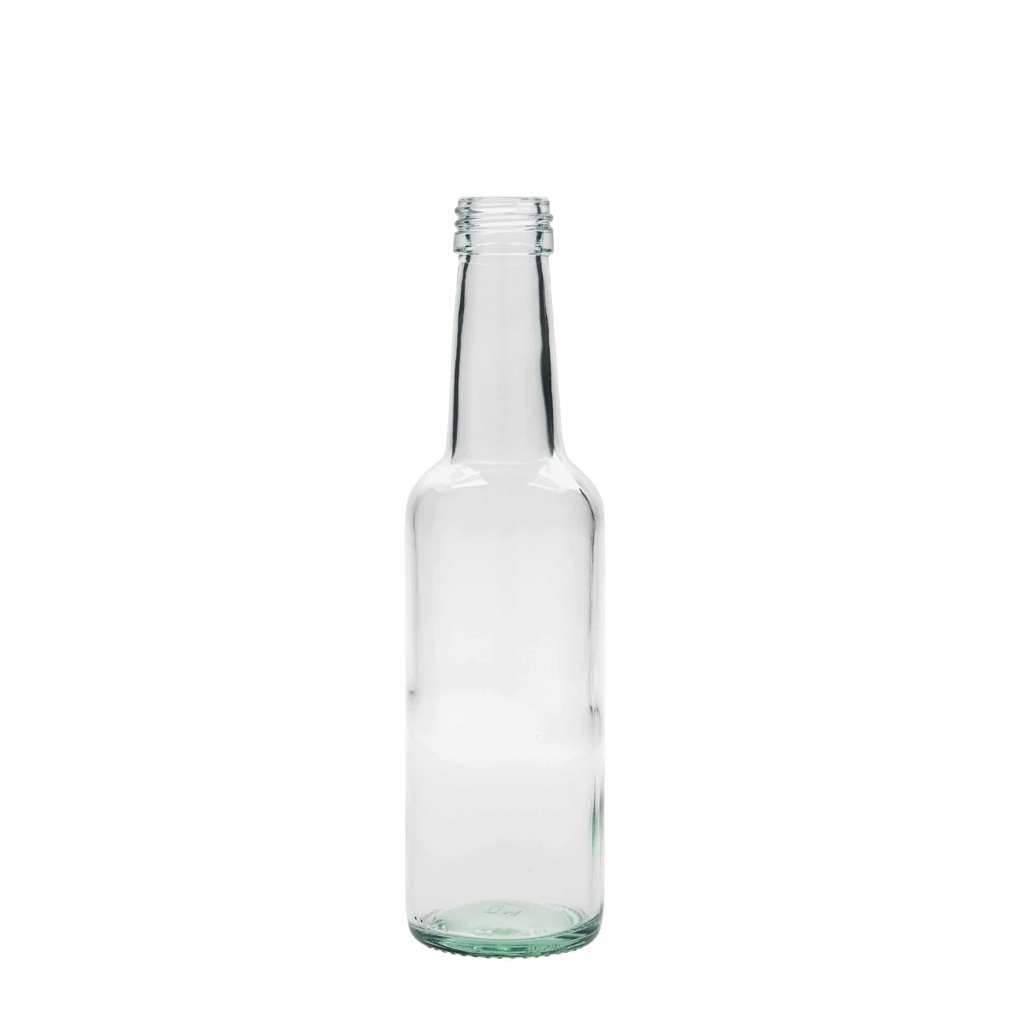 250 ml stikla pudele ar taisnu kakliņu, aizdare: PP 28 250 ml stikla pudele ar taisnu kakliņu, aizdare: PP 28