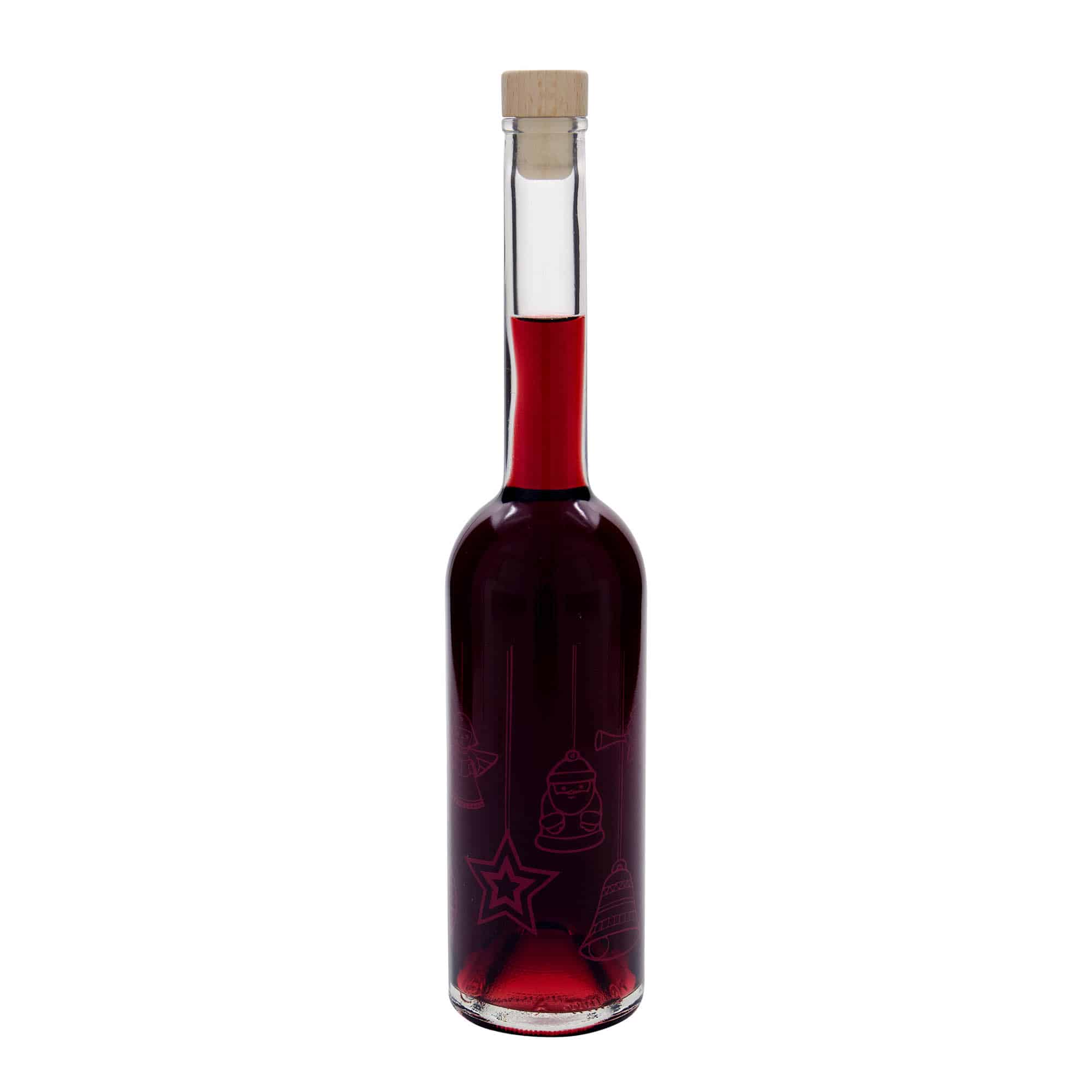 500 ml stikla pudele 'Opera', motīvs: zvaigznes, aizdare: korķis