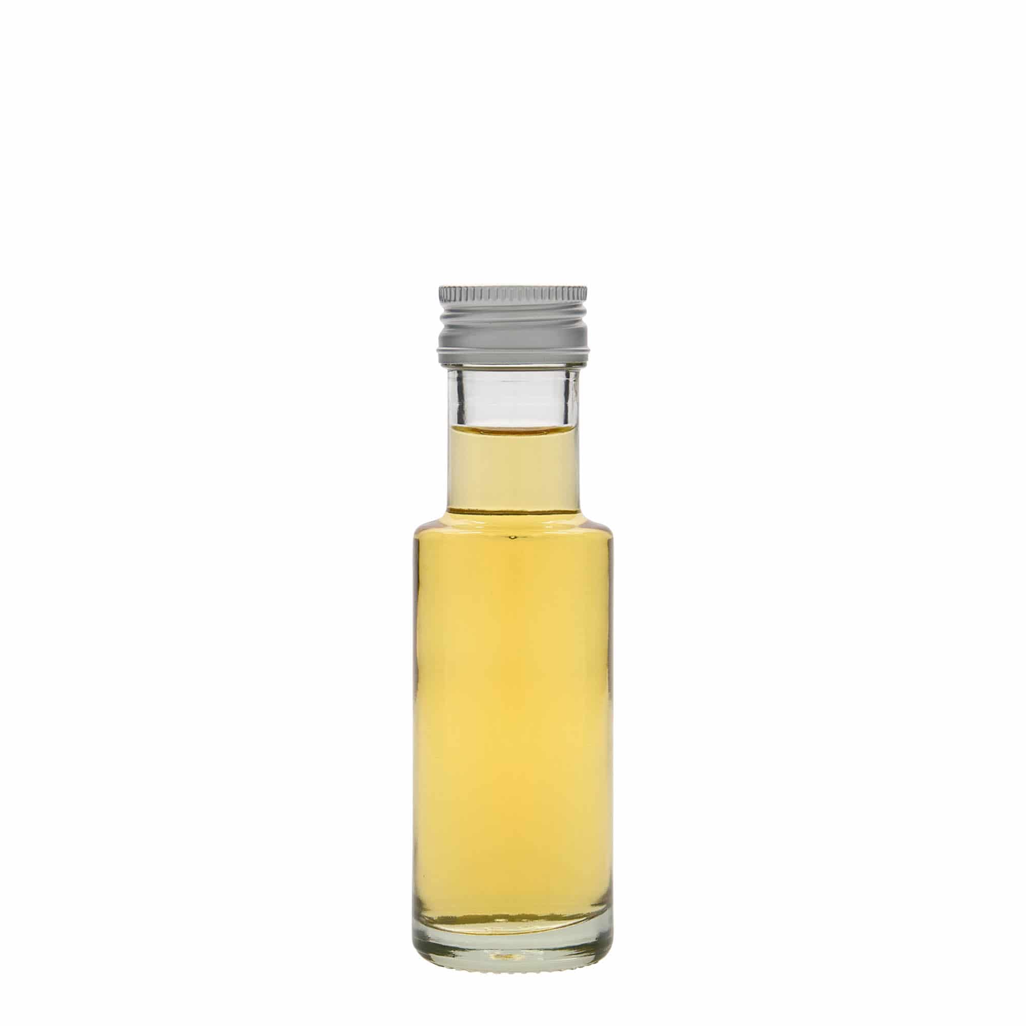 100 ml stikla pudele 'Dorica', atvere: PP 31,5