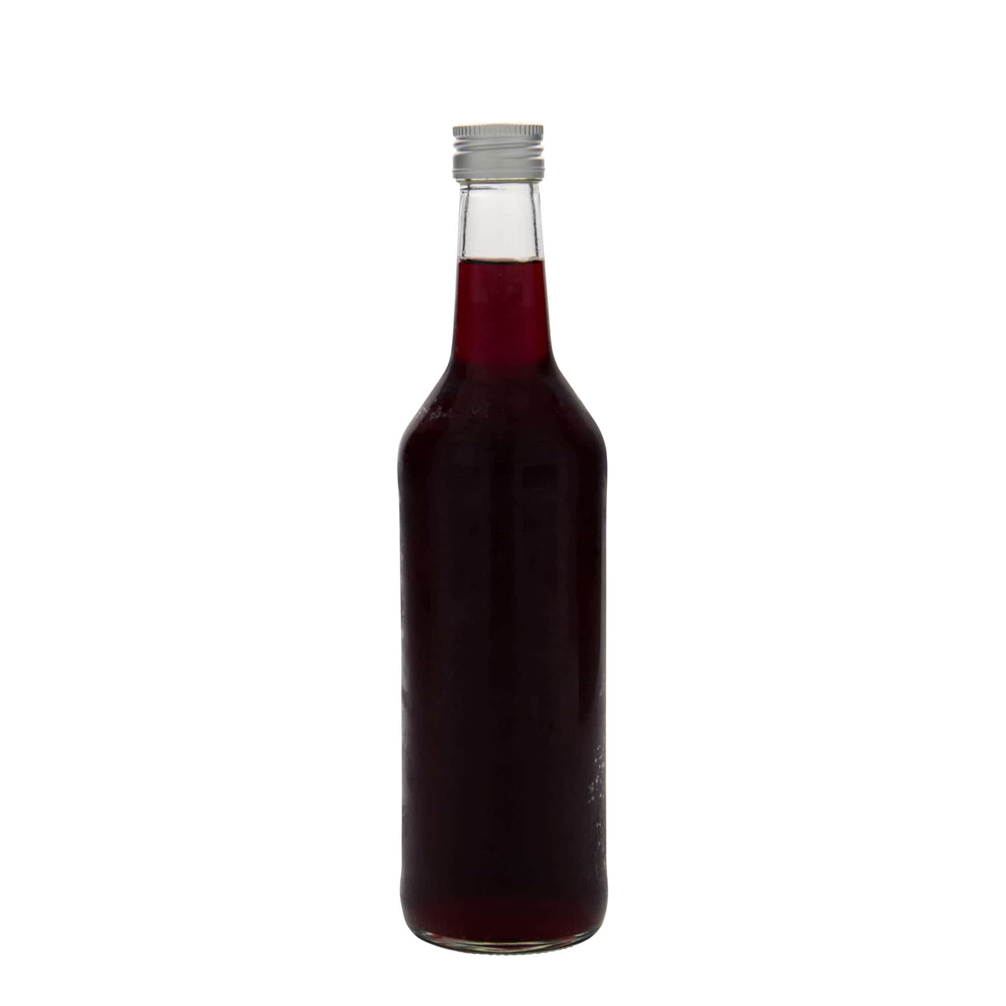 500 ml stikla pudele ar taisnu kaklu, atvere: PP 28