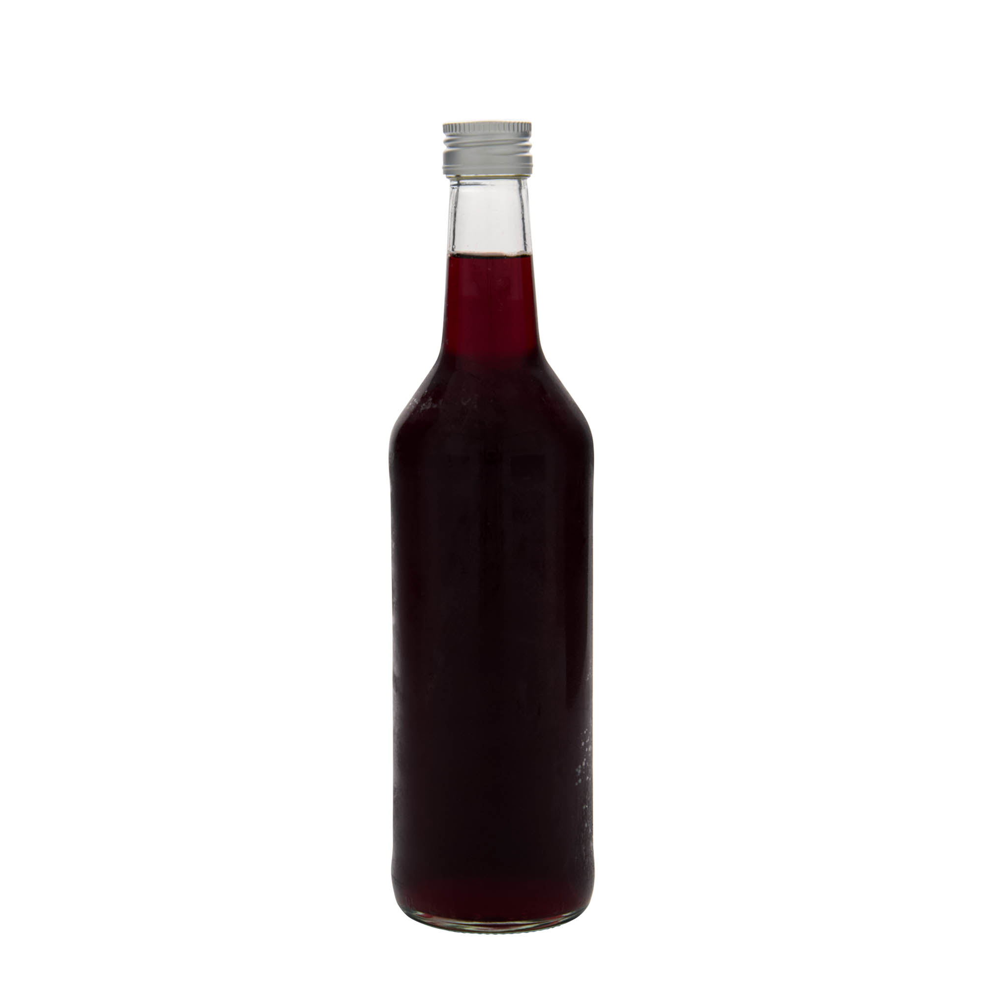 500 ml stikla pudele ar taisnu kaklu, atvere: PP 28