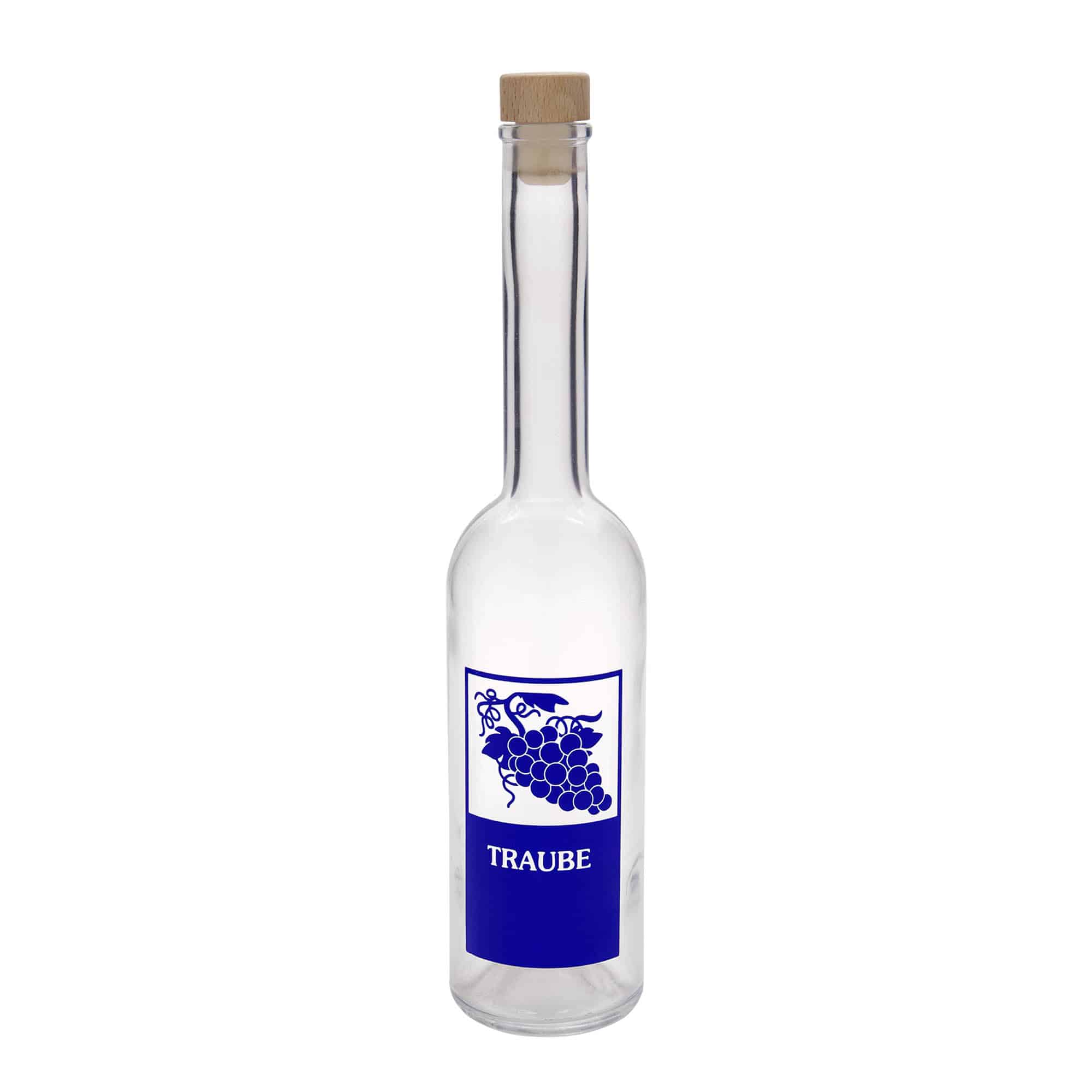 500 ml stikla pudele 'Opera', motīvs: vīnogas, atvere: korķis