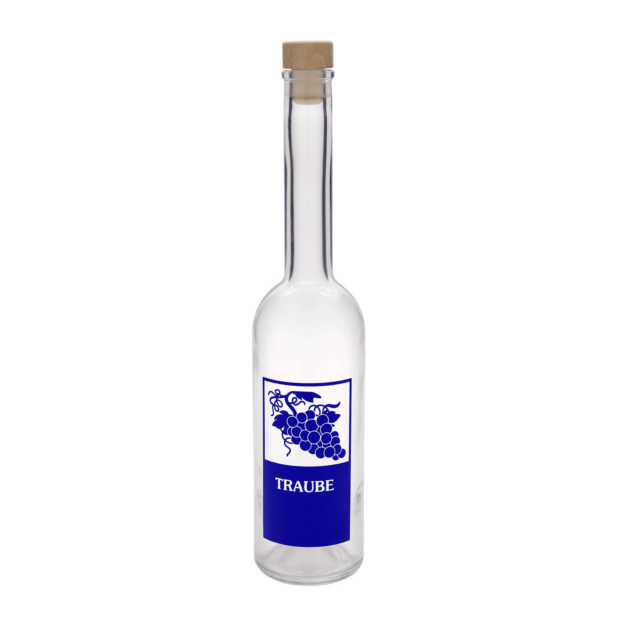 500 ml stikla pudele 'Opera', motīvs: vīnogas, atvere: korķis