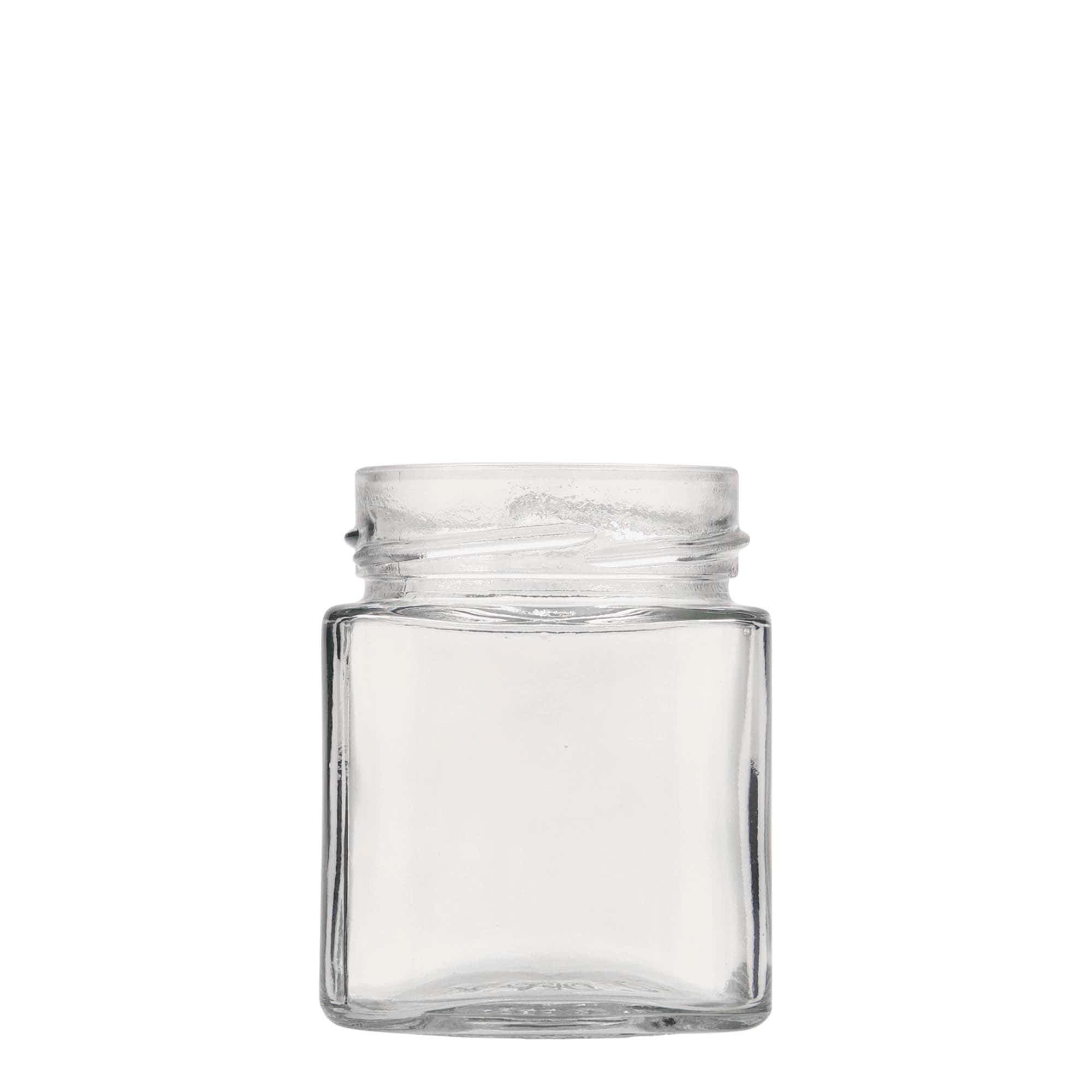 212 ml kvadrātveida stikla burka 'Ikarus', atvere: Deep-Twist-Off (DTO 63)