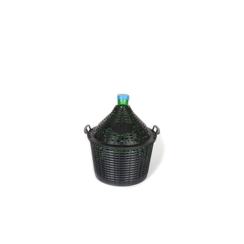 15 l pudele balona formā, sašaurināts kakls, stikla, zaļa, aizdare: uzmaucams vāks 15 l pudele balona formā, sašaurināts kakls, stikla, zaļa, aizdare: uzmaucams vāks