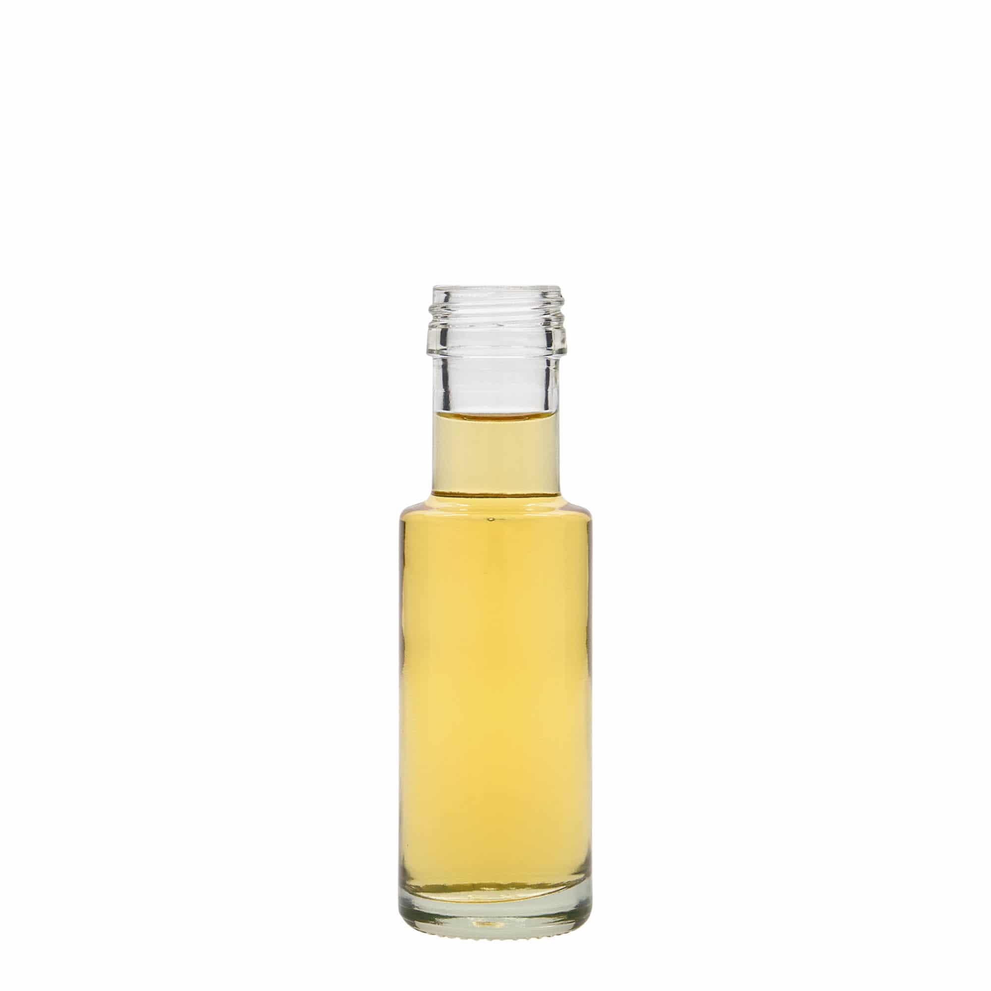 100 ml stikla pudele 'Dorica', atvere: PP 31,5