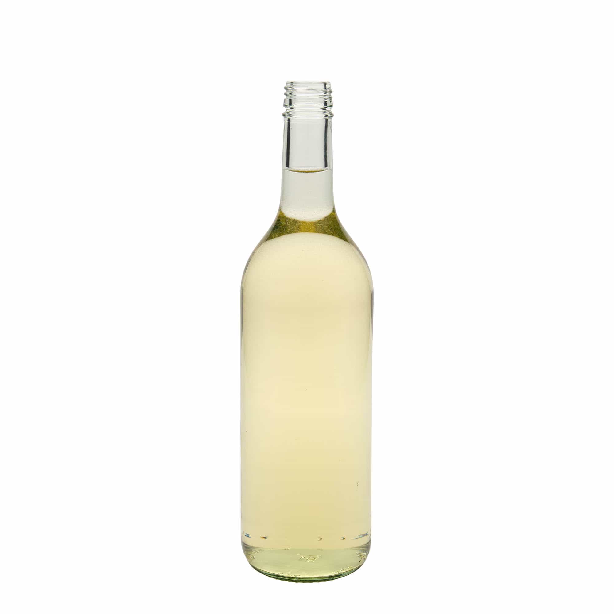 750 ml stikla pudele 'Bordo', atvere: PP 28