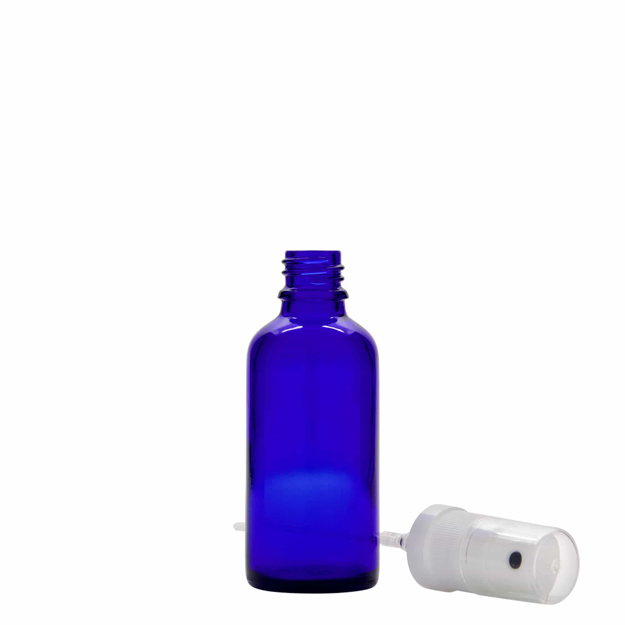 50 ml medicīnas aerosola pudele, stikls, karaļzils, atvere: DIN 18 50 ml medicīnas aerosola pudele, stikls, karaļzils, atvere: DIN 18