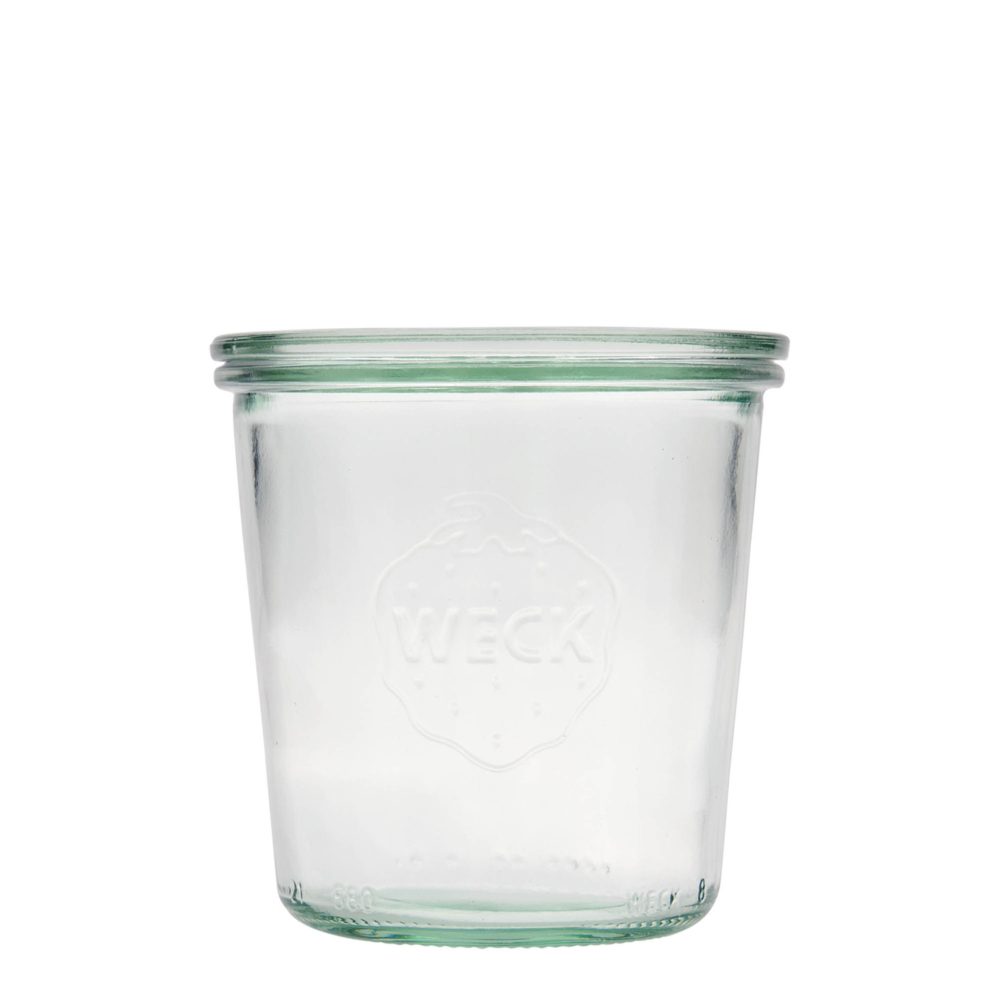580 ml WECK apgrieztais stikla trauks, atvere: apaļa mala 580 ml WECK apgrieztais stikla trauks, atvere: apaļa mala