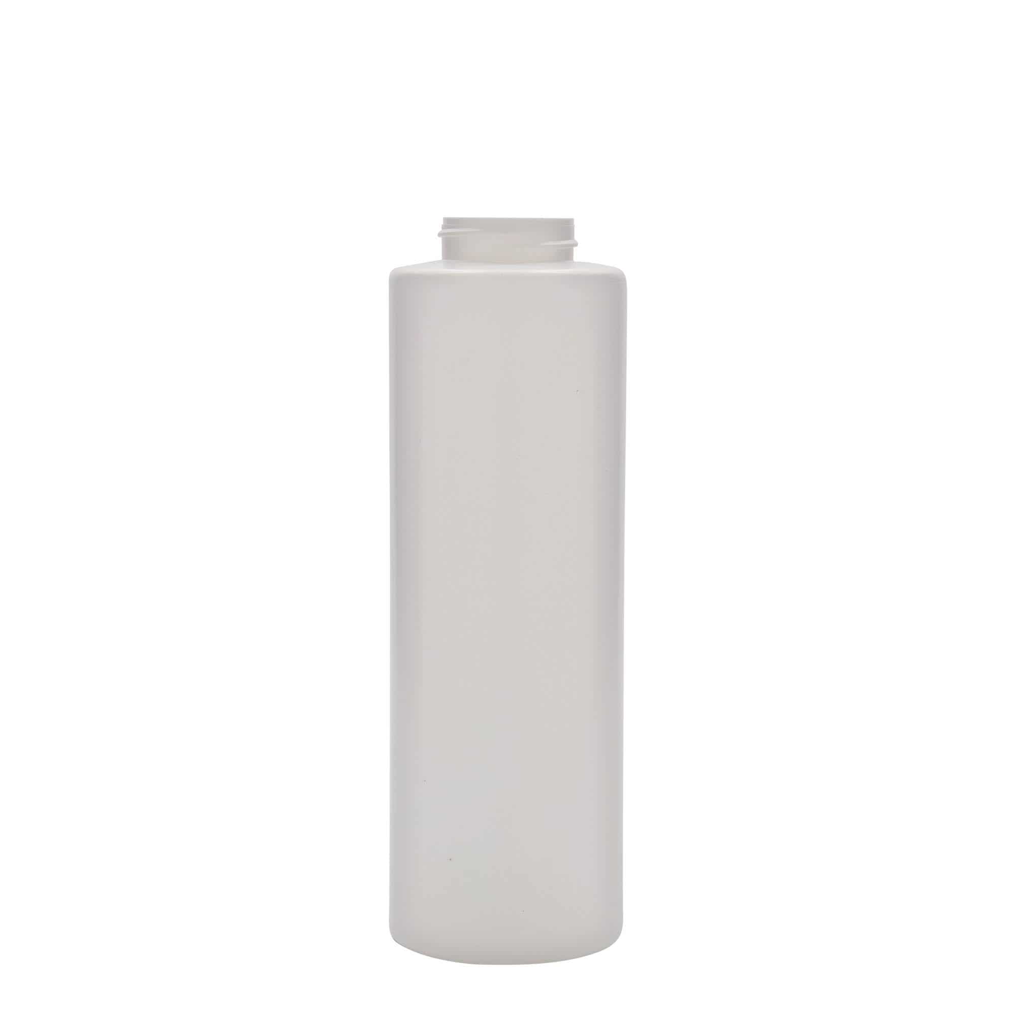 500 ml mērces pudele, LDPE plastmasas, balta, aizdare: GPI 38/400 500 ml mērces pudele, LDPE plastmasas, balta, aizdare: GPI 38/400