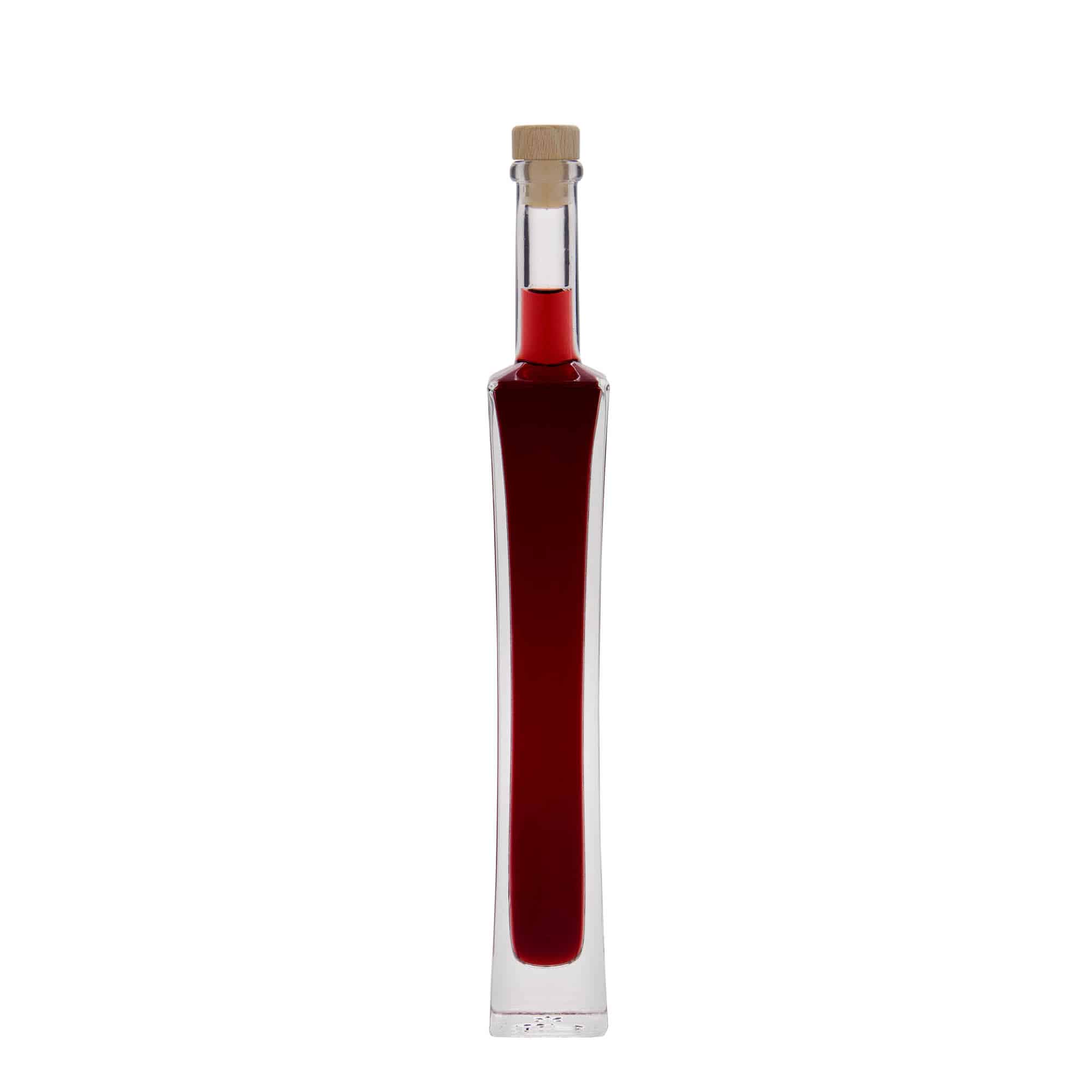 100 ml stikla pudele 'Koko', kvadrātiska, atvere: korķis