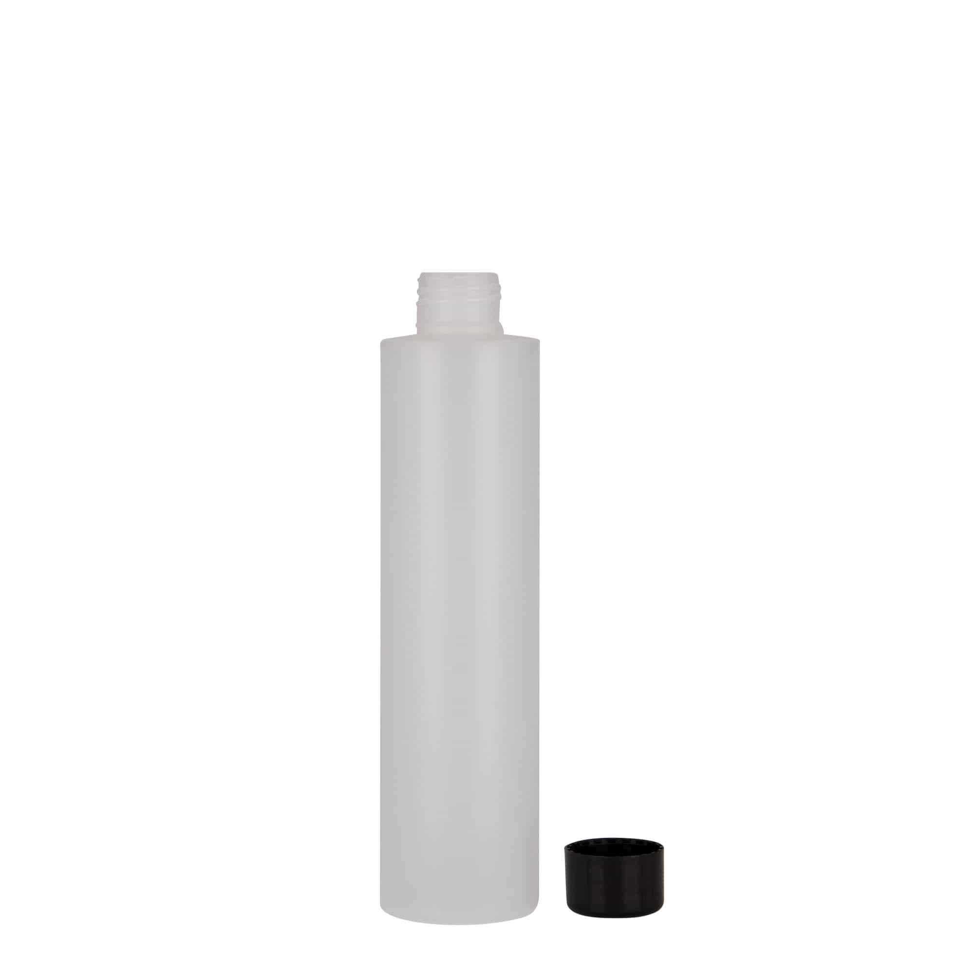 200 ml plastmasas pudele 'Pipe', HDPE, dabīga, aizdare: 24/410