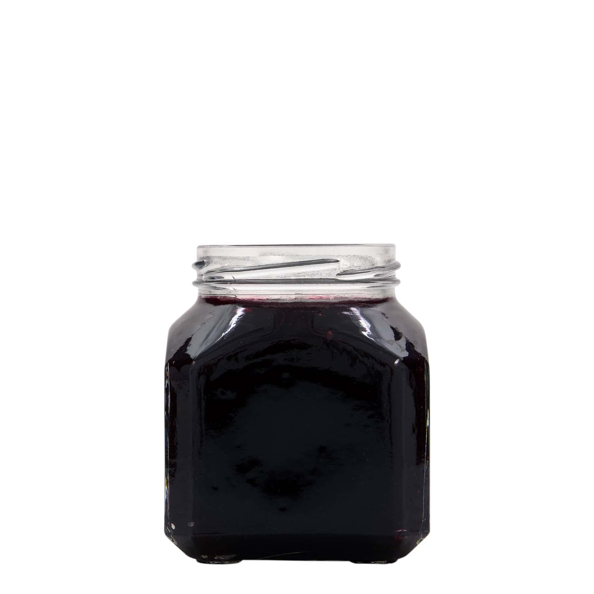 314 ml kvadrātveida stikla trauks 'Milāna', atvere: Twist-Off (TO 63)