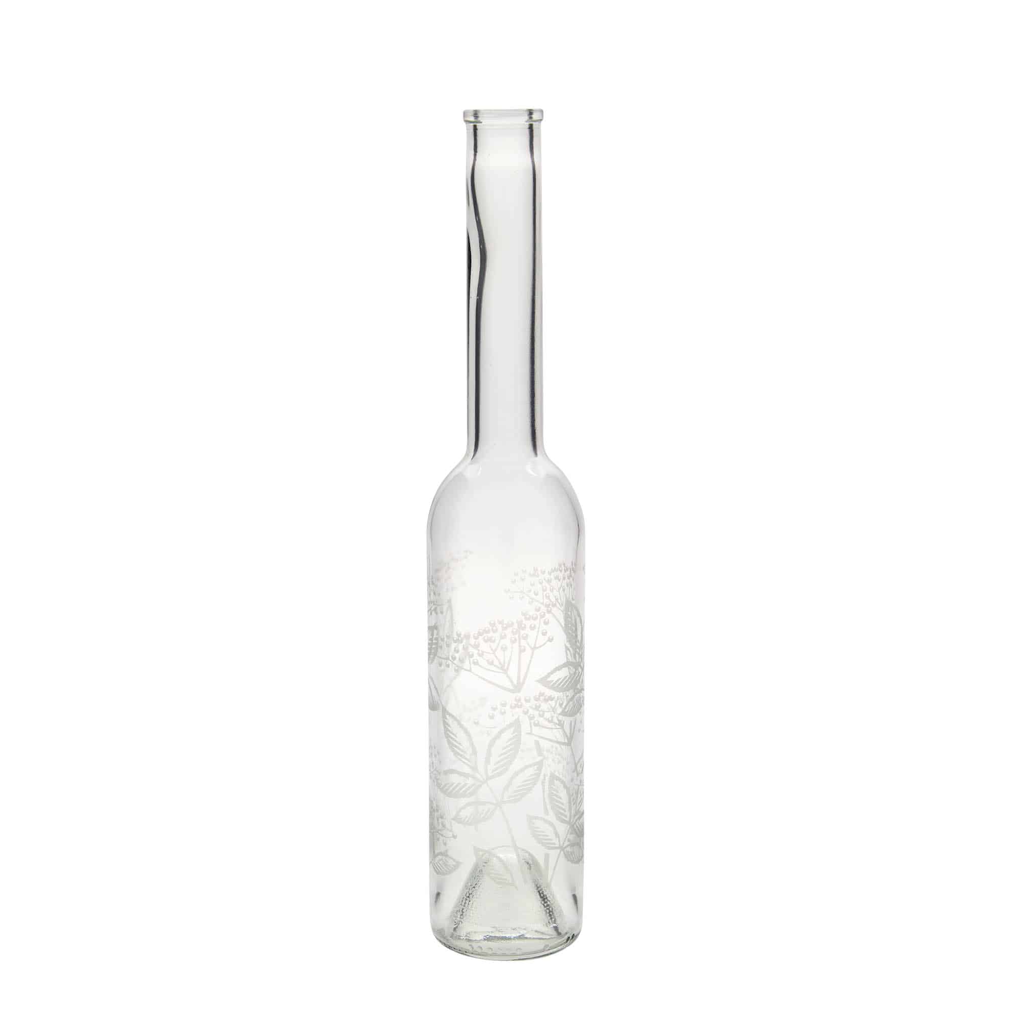 350 ml stikla pudele 'Opera', motīvs: plūškoks, aizdare: korķis 350 ml stikla pudele 'Opera', motīvs: plūškoks, aizdare: korķis