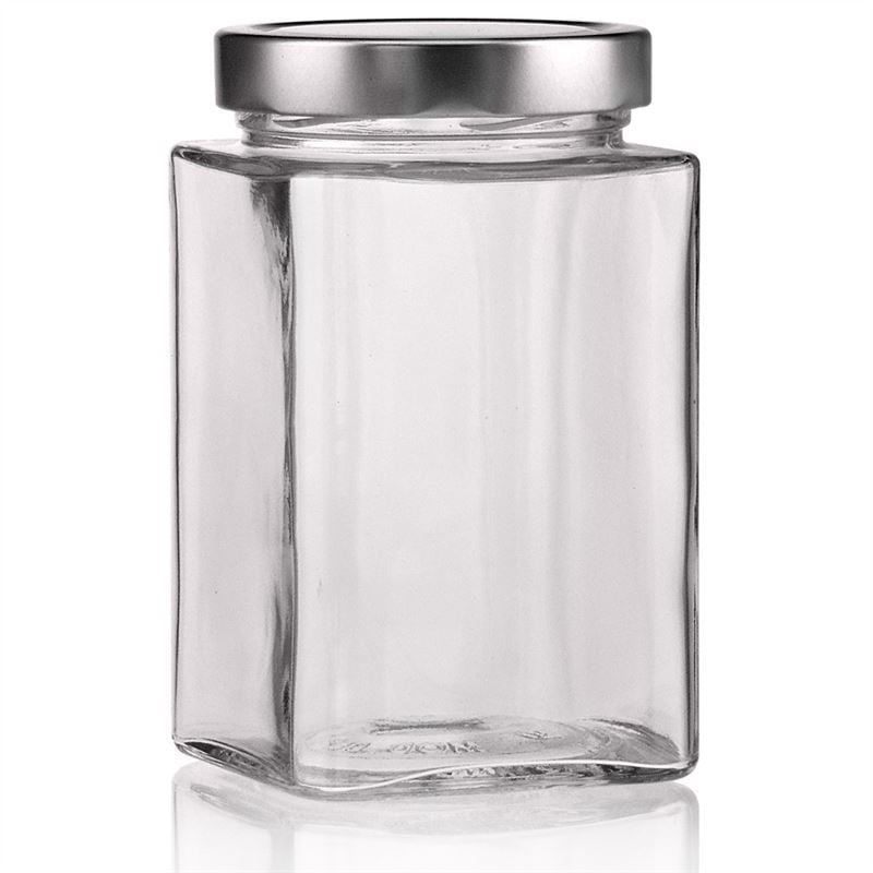 720 ml kvadrātveida stikla burka 'Ikarus', atvere: Deep-Twist-Off (DTO 82)