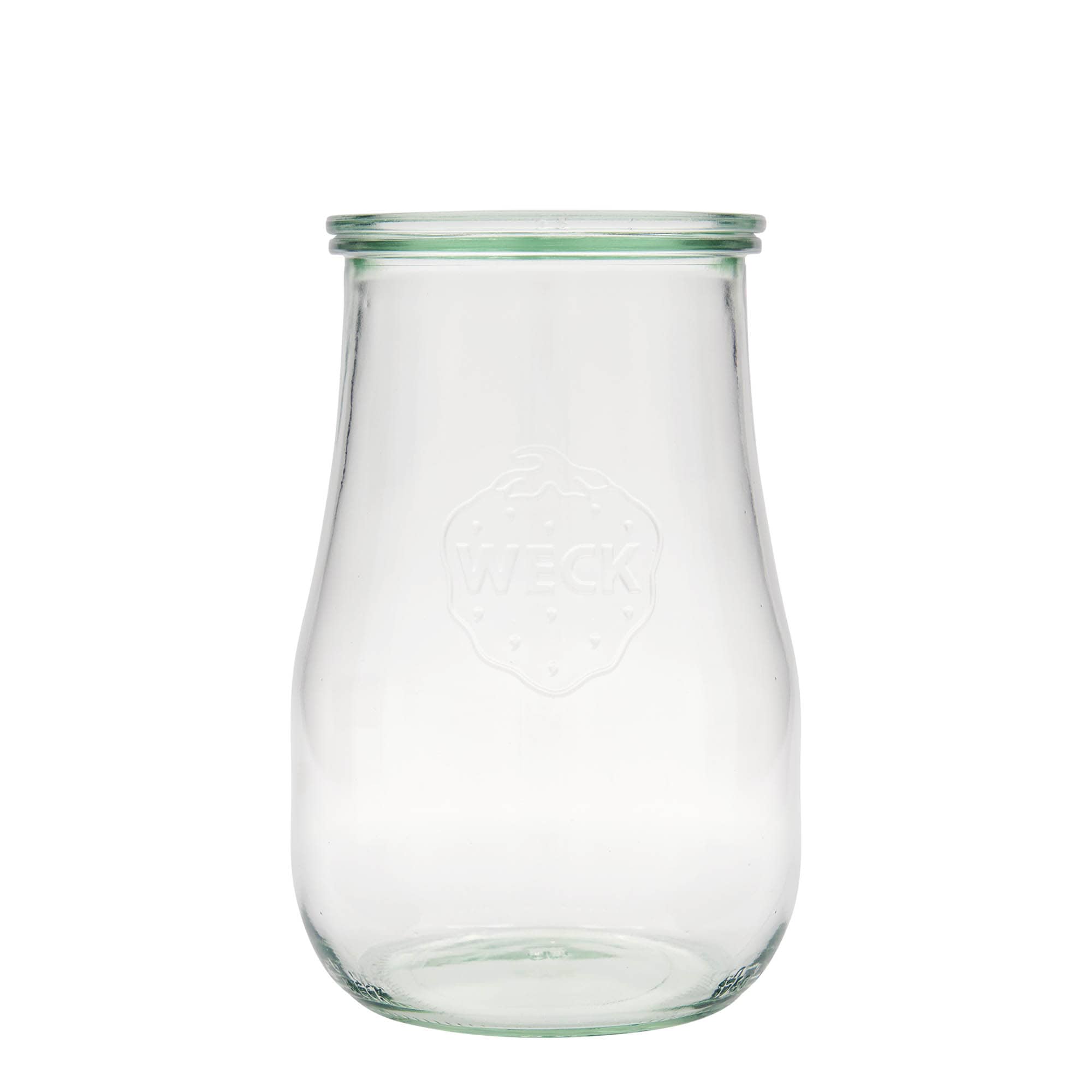 1750 ml WECK burka tulpes formā, aizdare: noapaļota mala 1750 ml WECK burka tulpes formā, aizdare: noapaļota mala