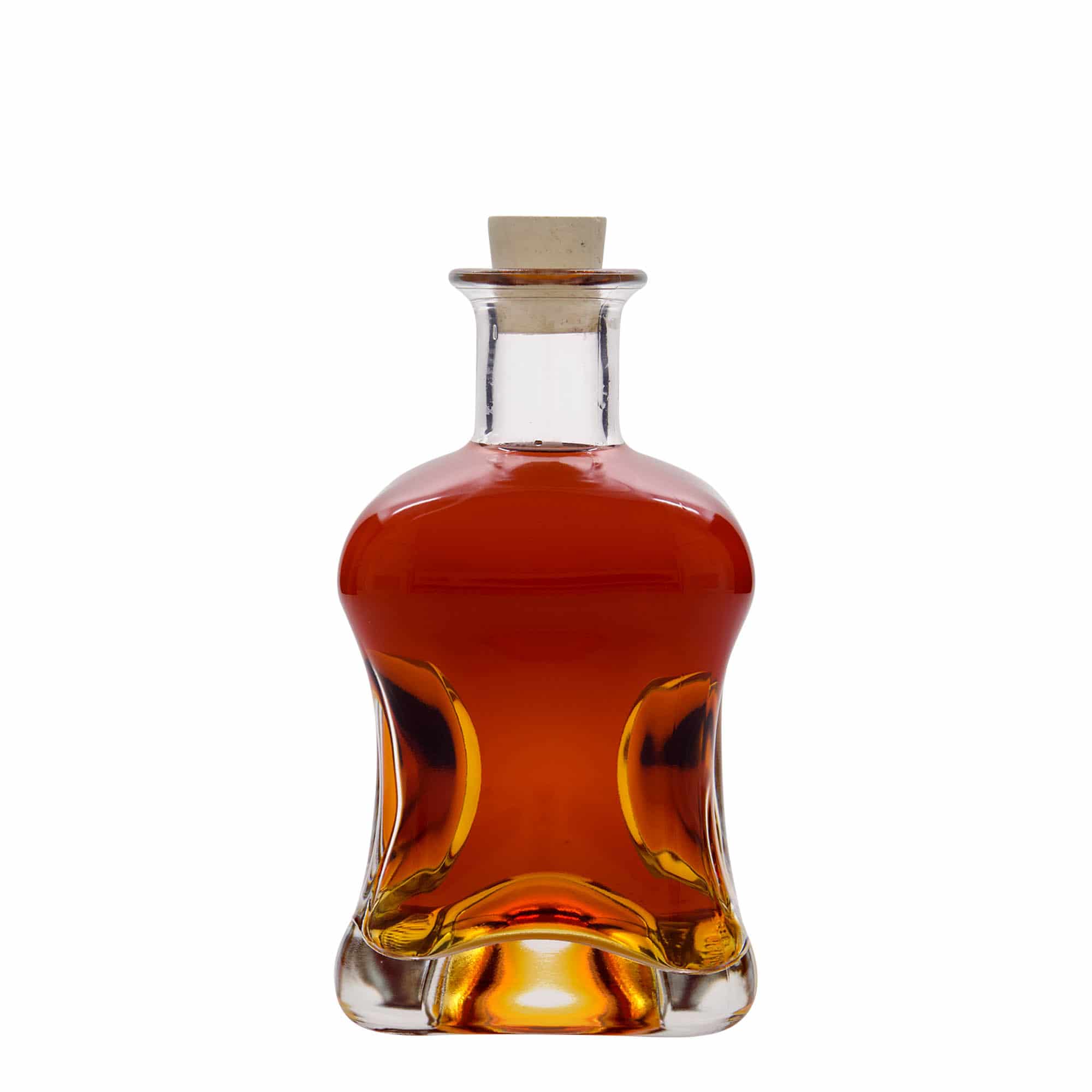 500 ml stikla pudele 'Dublin', kvadrātiska, aizdare: korķis