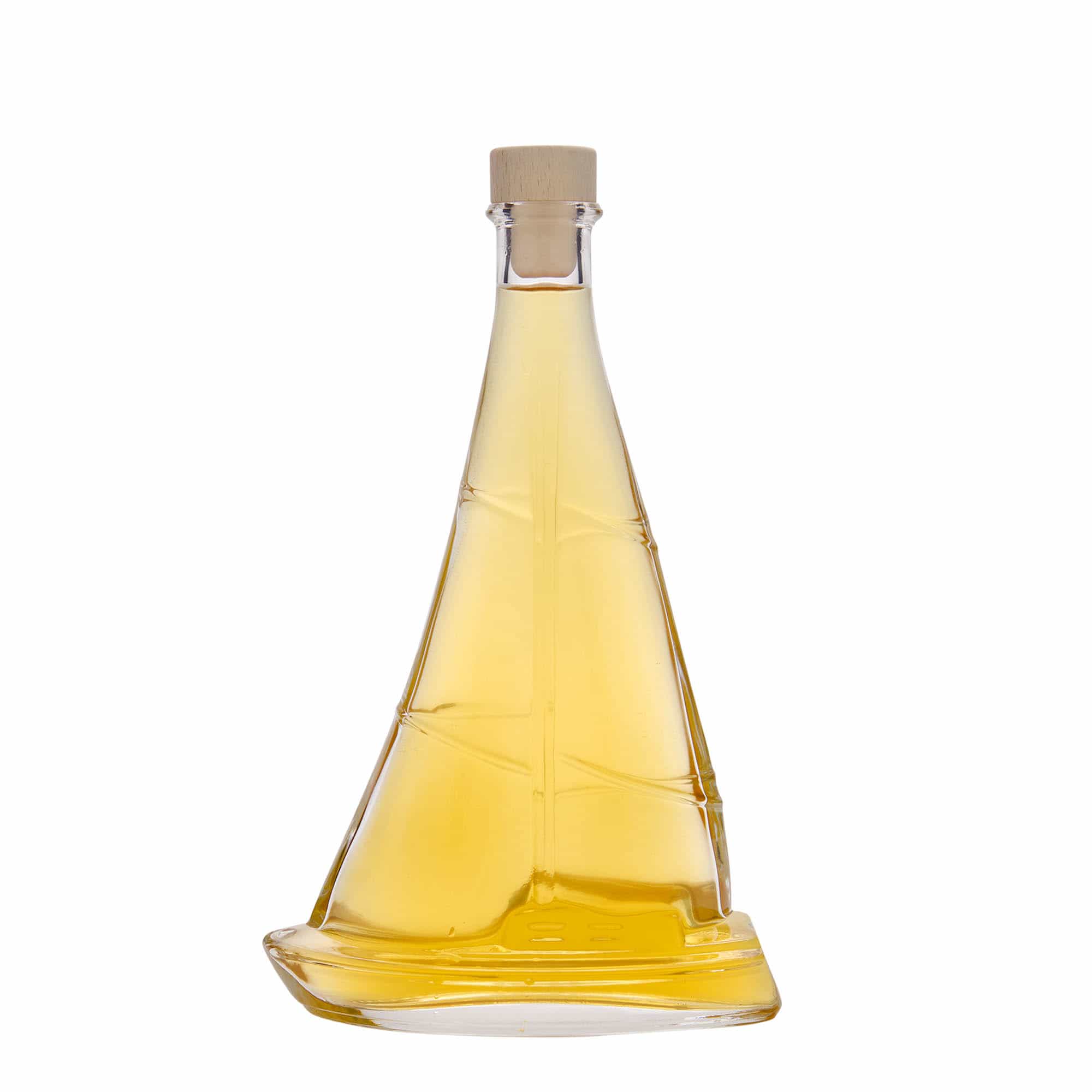 350 ml stikla pudele 'Buru laiva', aizdare: korķis