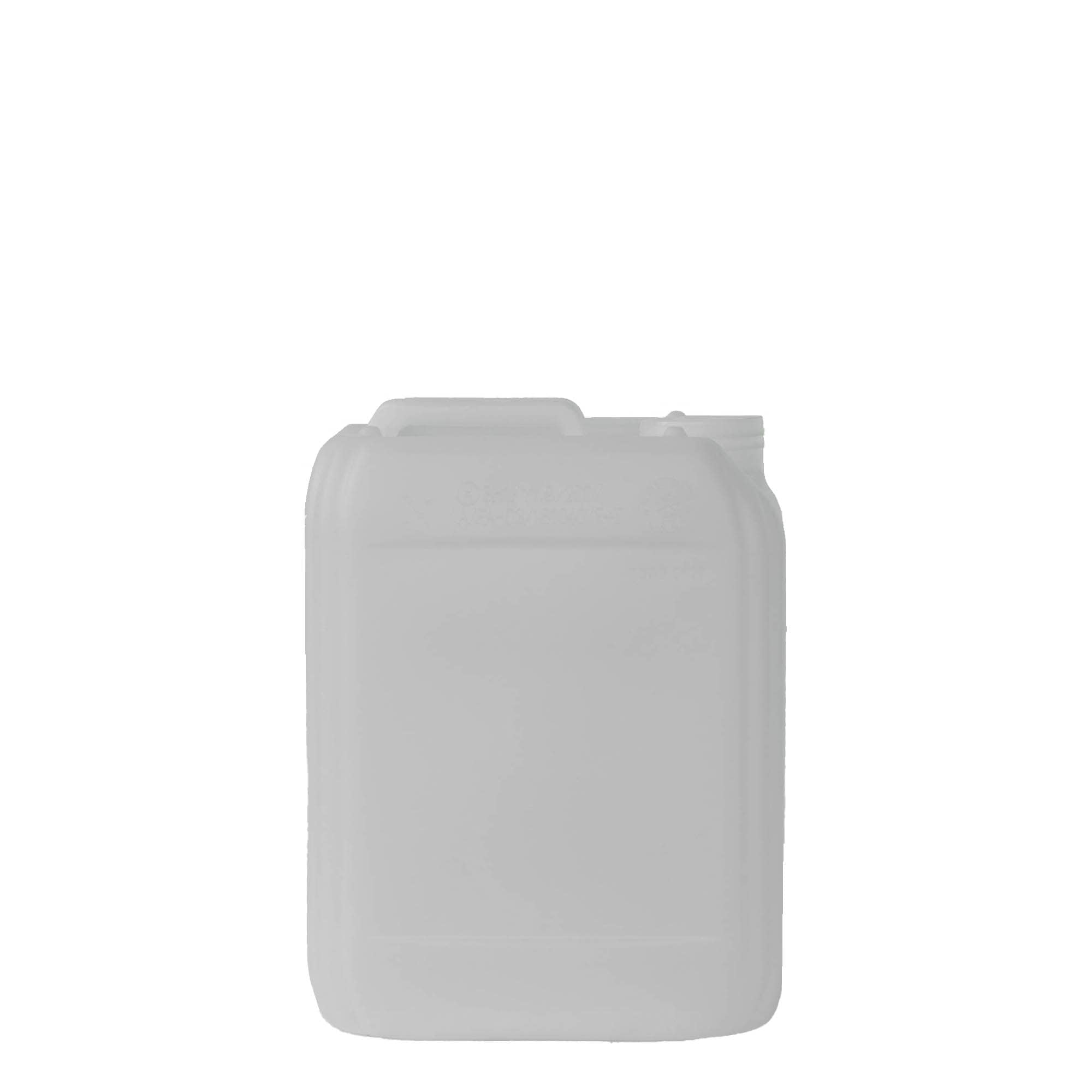 5 l kanna, taisnstūra, HDPE plastmasas, dabīga, aizdare: ND 55 5 l kanna, taisnstūra, HDPE plastmasas, dabīga, aizdare: ND 55