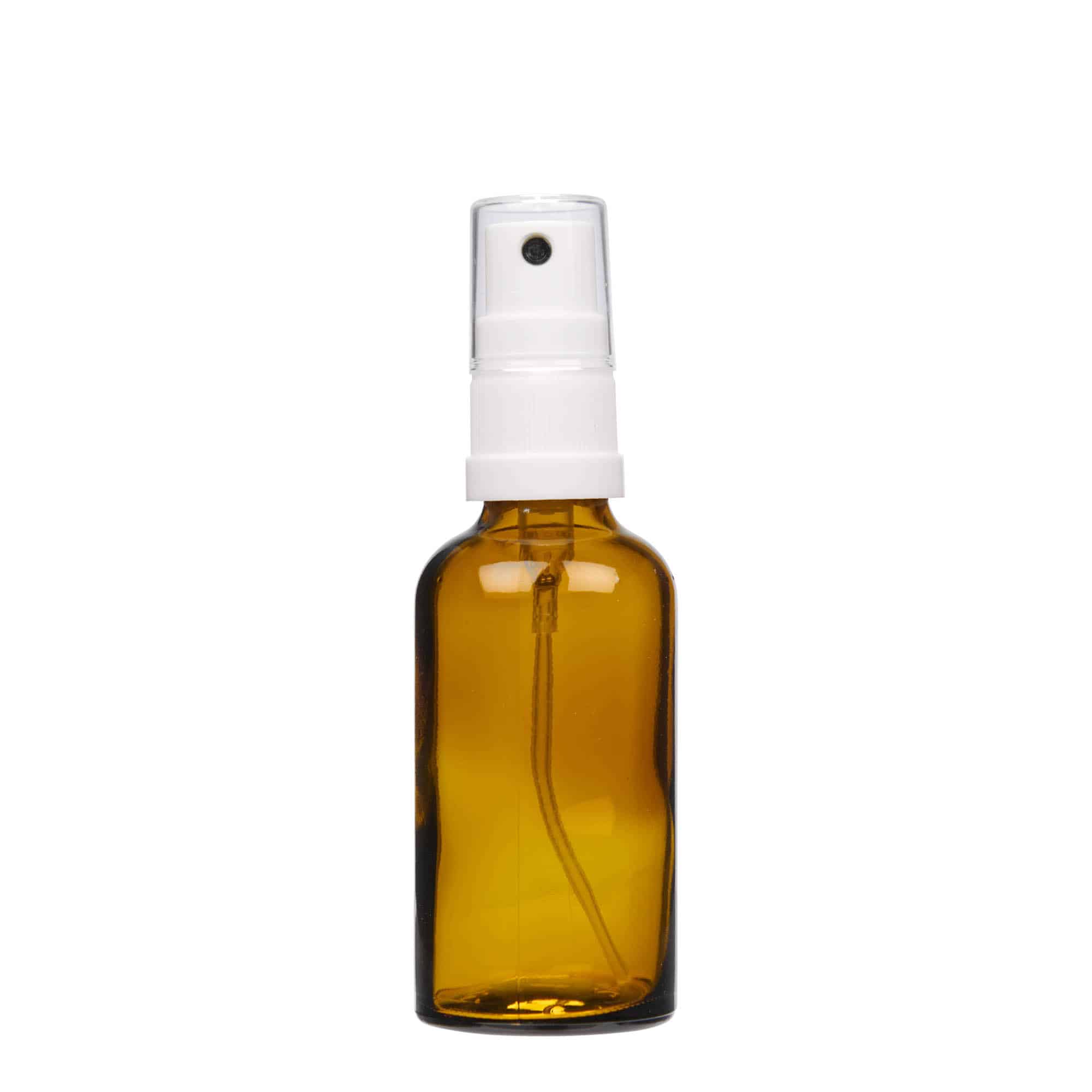 50 ml zāļu pudelīte ar smidzinātāju, stikla, brūna, aizdare: DIN 18 50 ml zāļu pudelīte ar smidzinātāju, stikla, brūna, aizdare: DIN 18