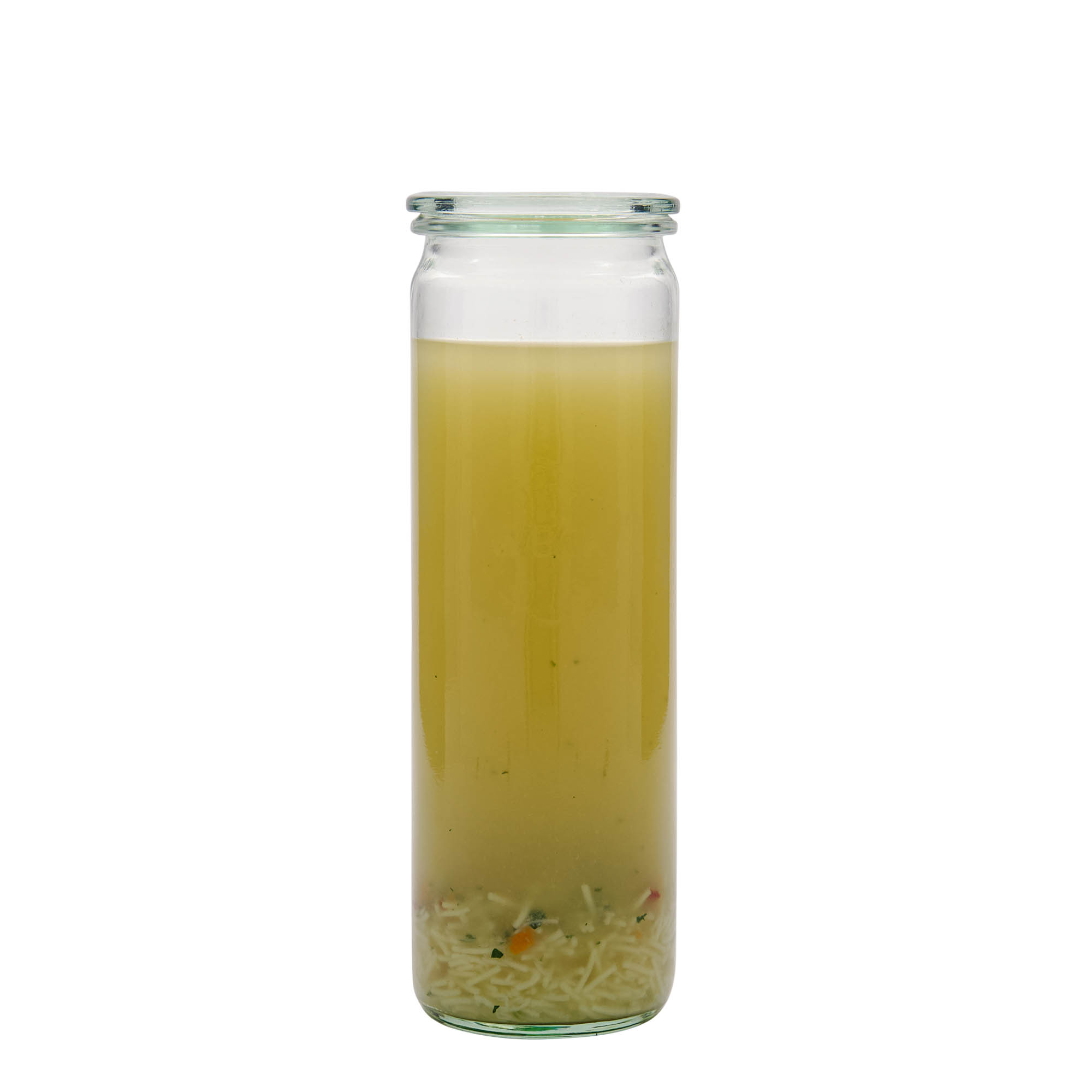 600 ml WECK cilindrveida stikls, atvere: apaļa mala
