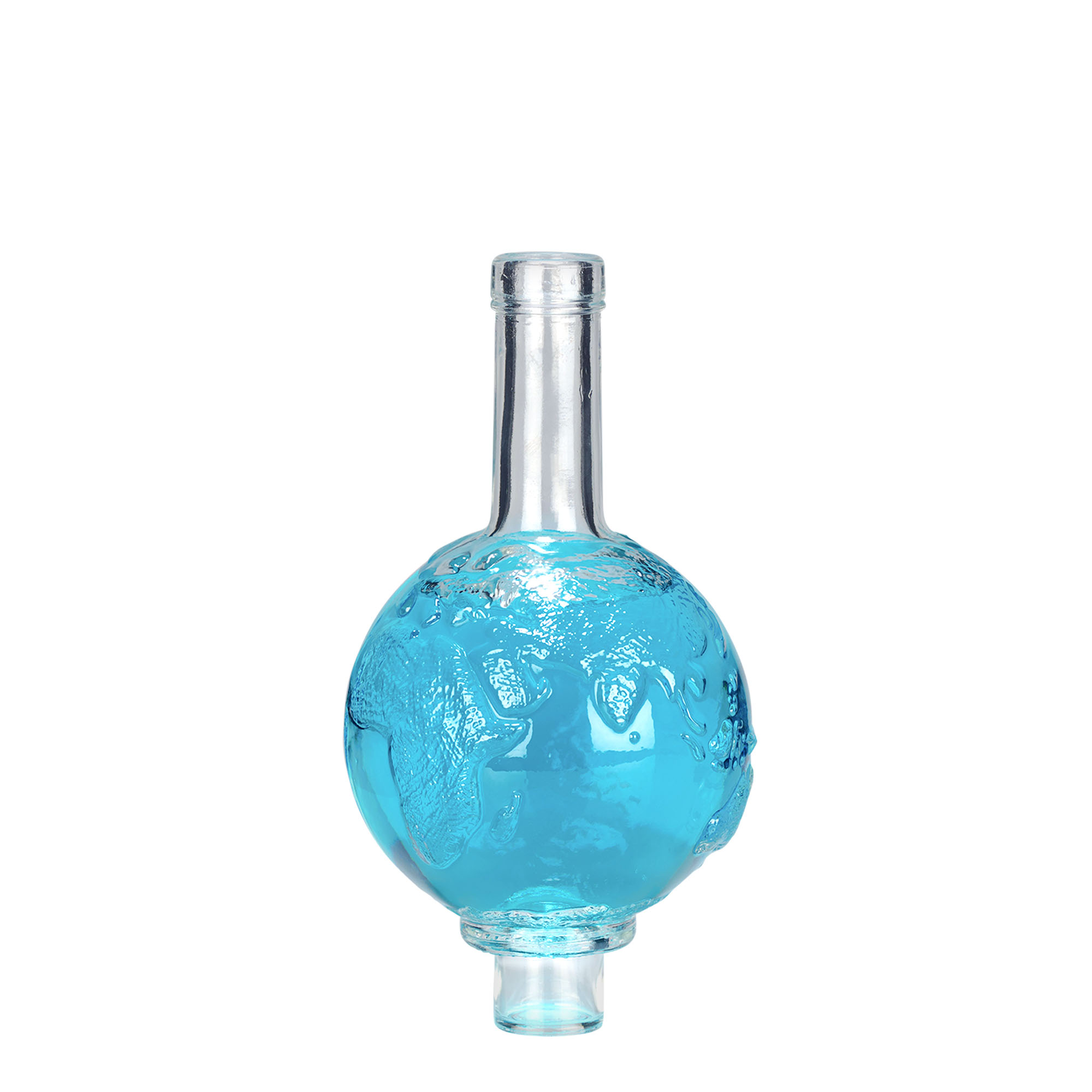 500 ml stikla pudele 'Globus', atvere: korķis