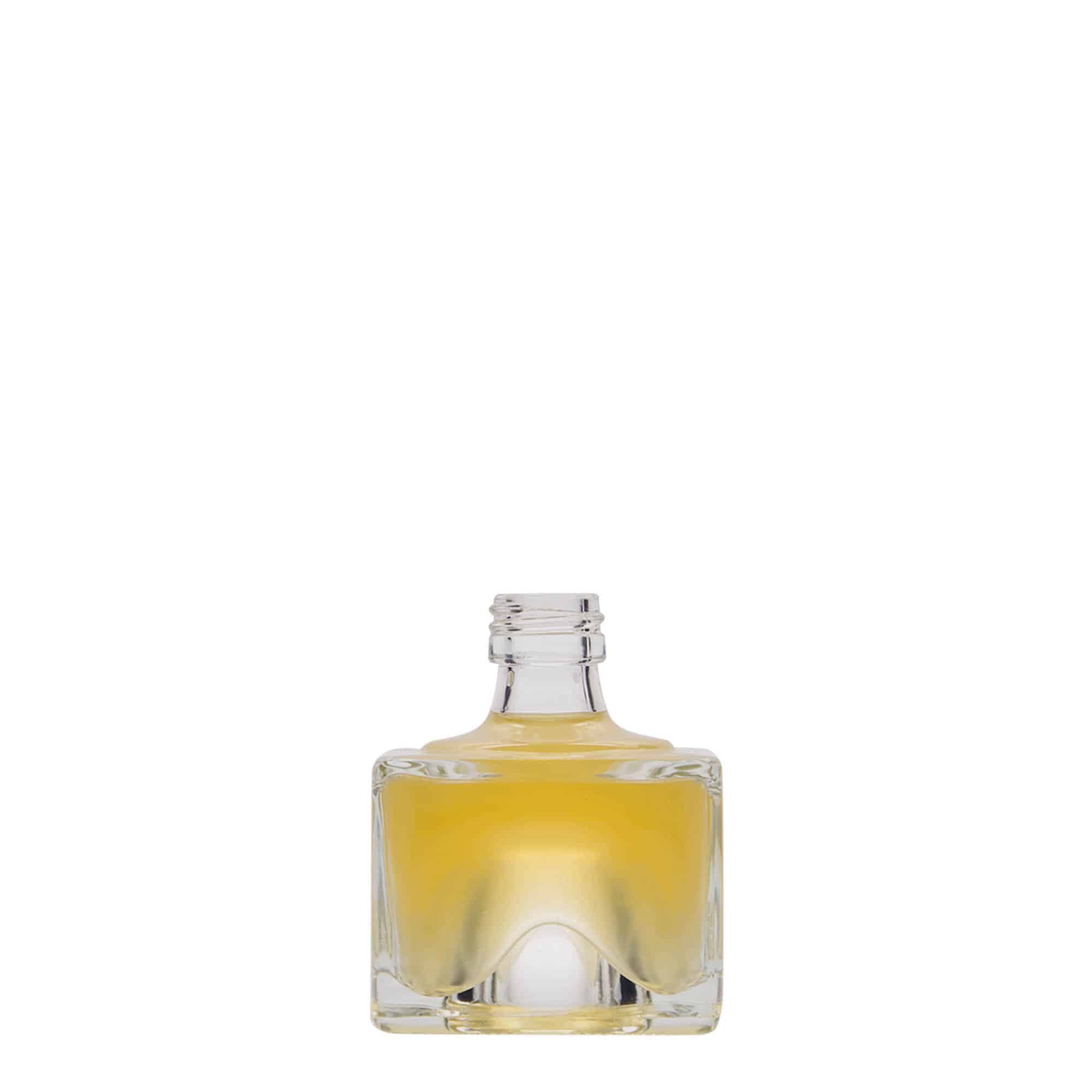 40 ml stikla pudele 'Cocolores', kvadrātiska, aizdare: PP 18