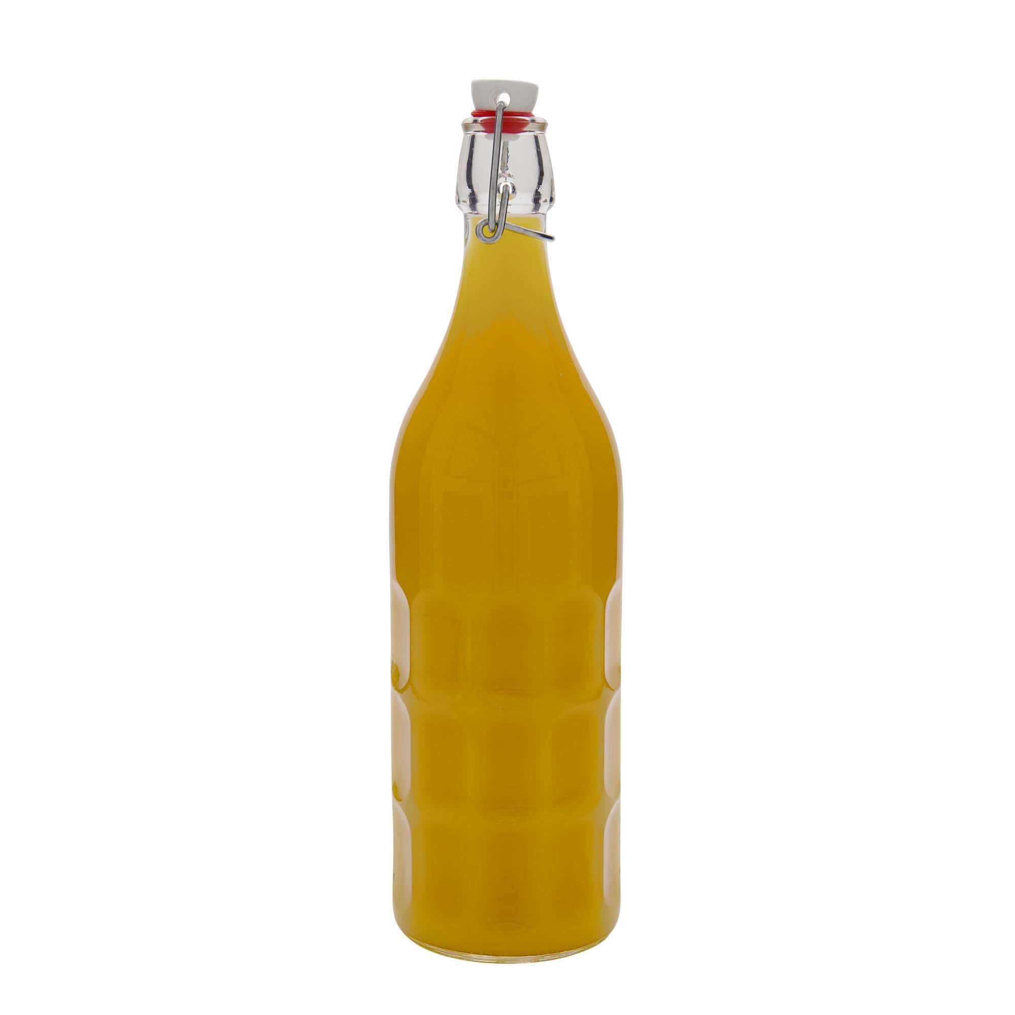 1.000 ml stikla pudele Moresca, atvere: aizslēgs ar sprādzi 1.000 ml stikla pudele Moresca, atvere: aizslēgs ar sprādzi