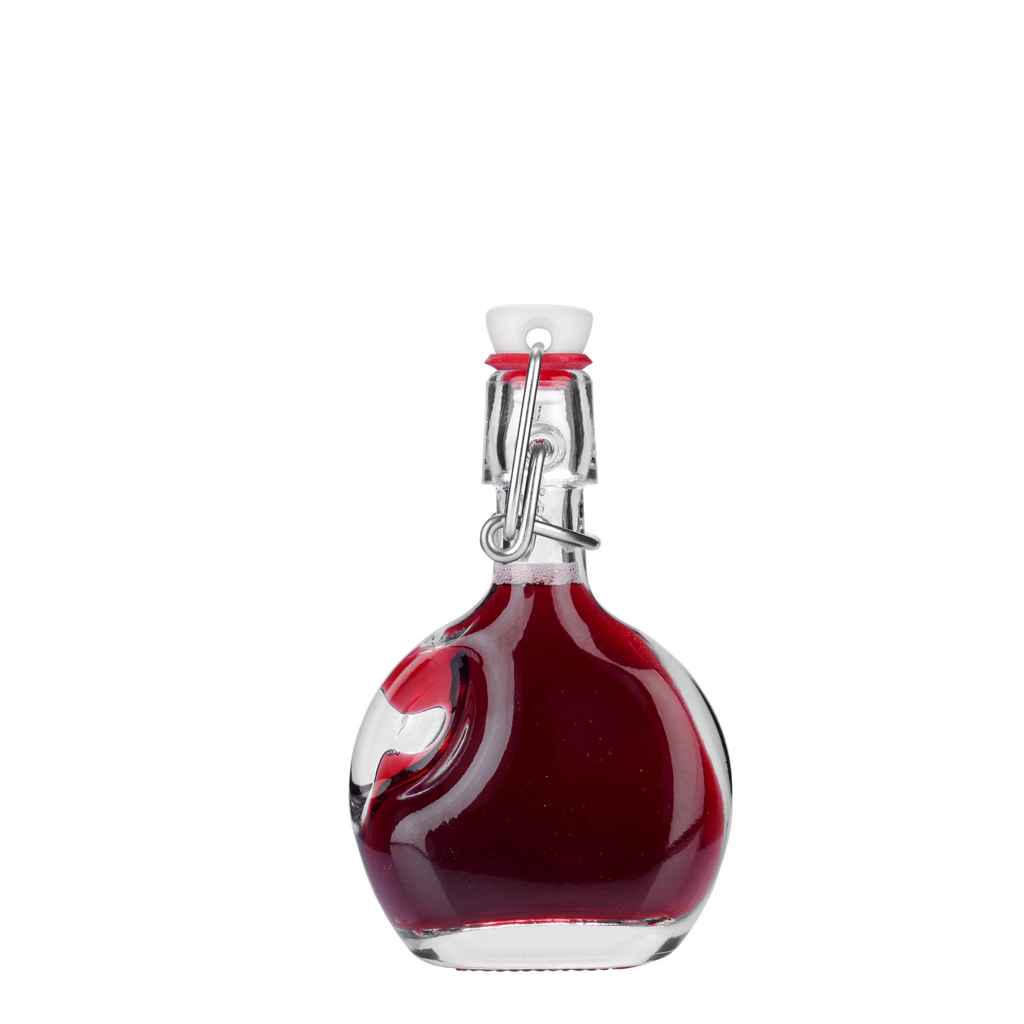 40 ml stikla pudele 'Lukas', ovāla, atvere: aizbīdņa vāciņš