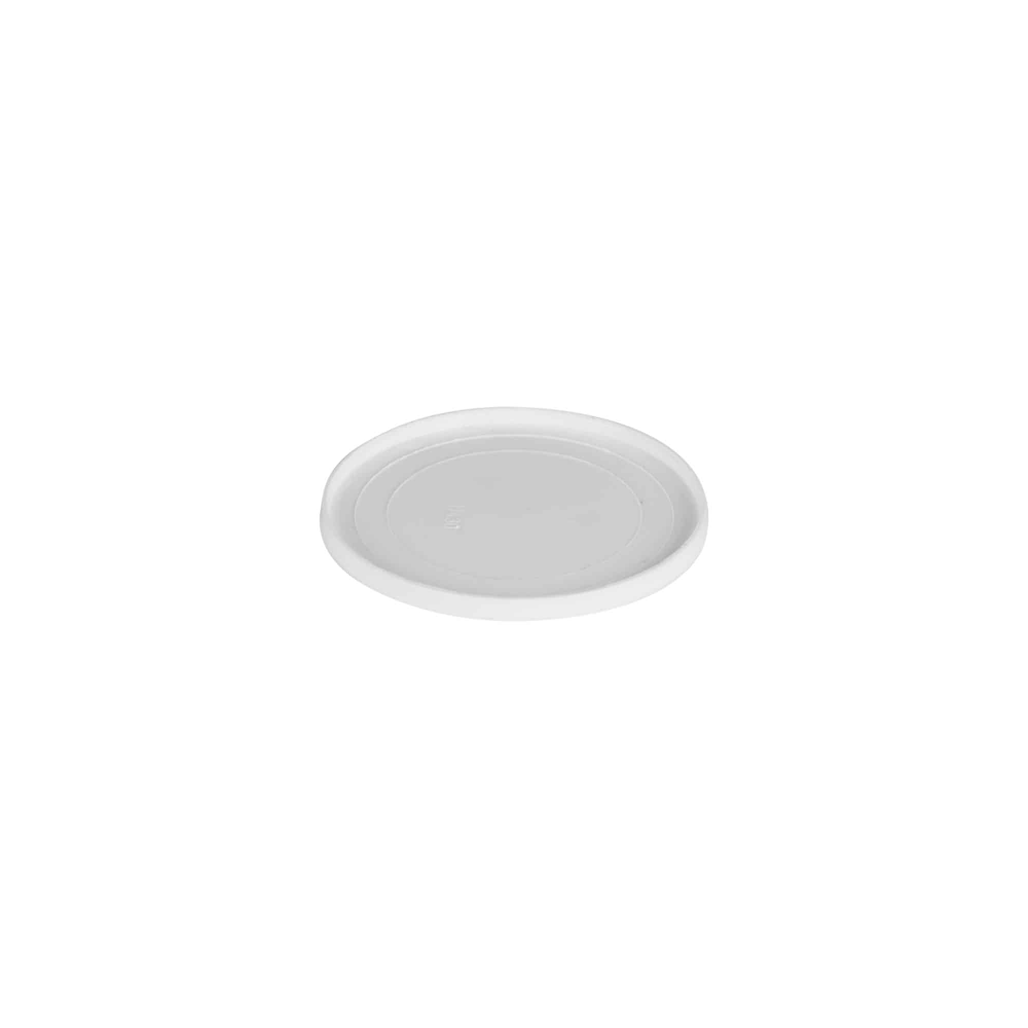 Pārklājuma disks 15 ml 'Bianca', PP plastmasa, balts