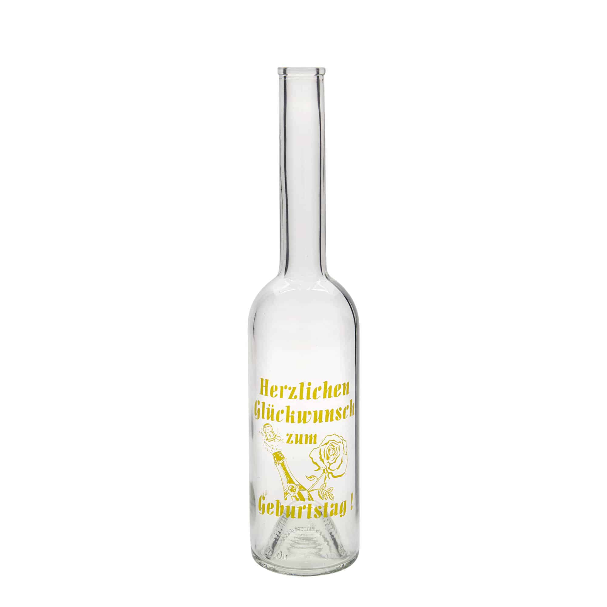 500 ml stikla pudele 'Opera', motīvs: ābols, atvere: korķis