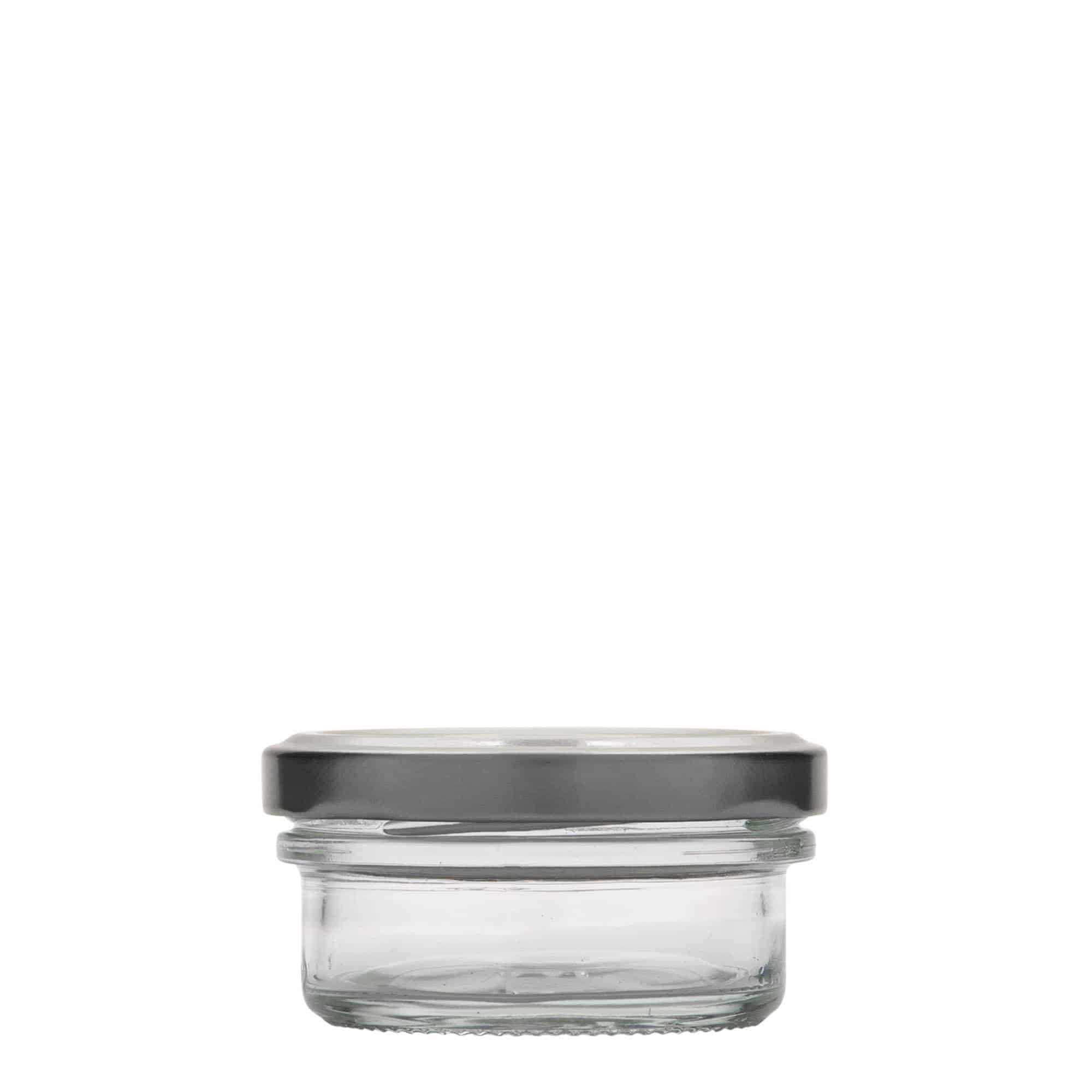 65 ml plakans krituma burciņa, atvere: Twist-Off (TO 66)