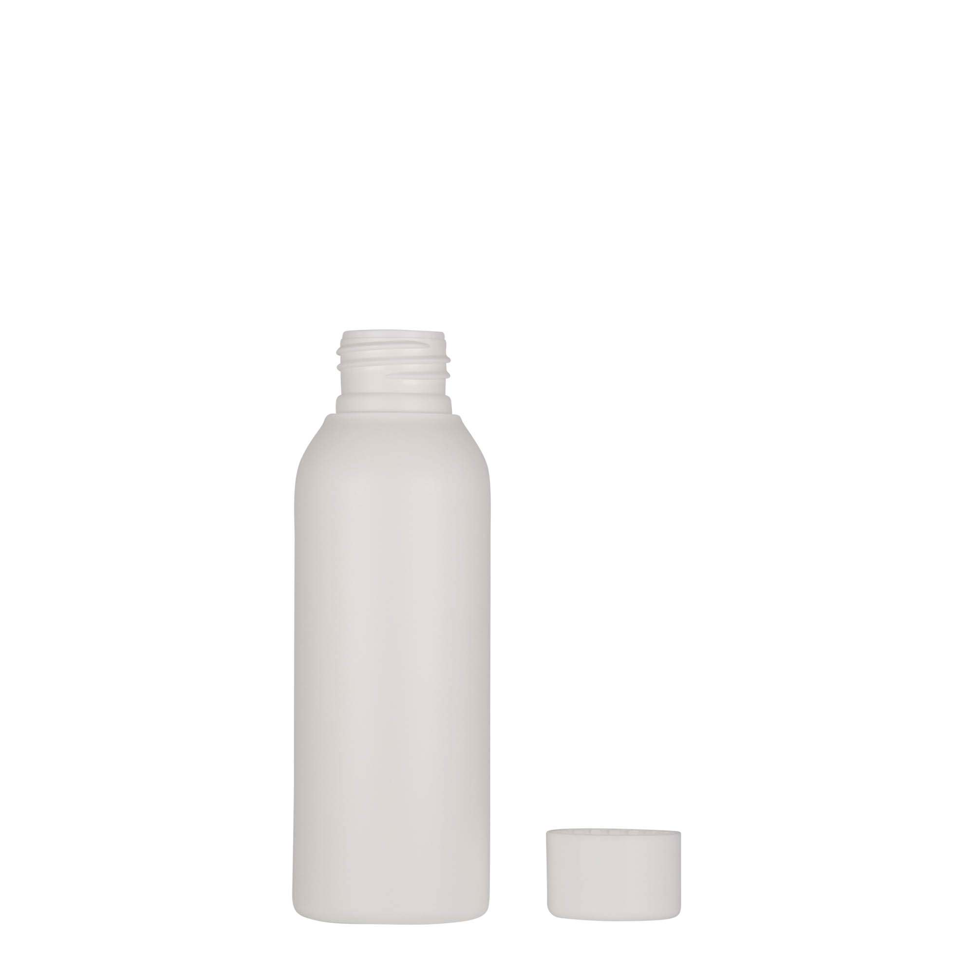 100 ml plastmasas pudele 'Tuffy', HDPE, balta, atvere: 24/410