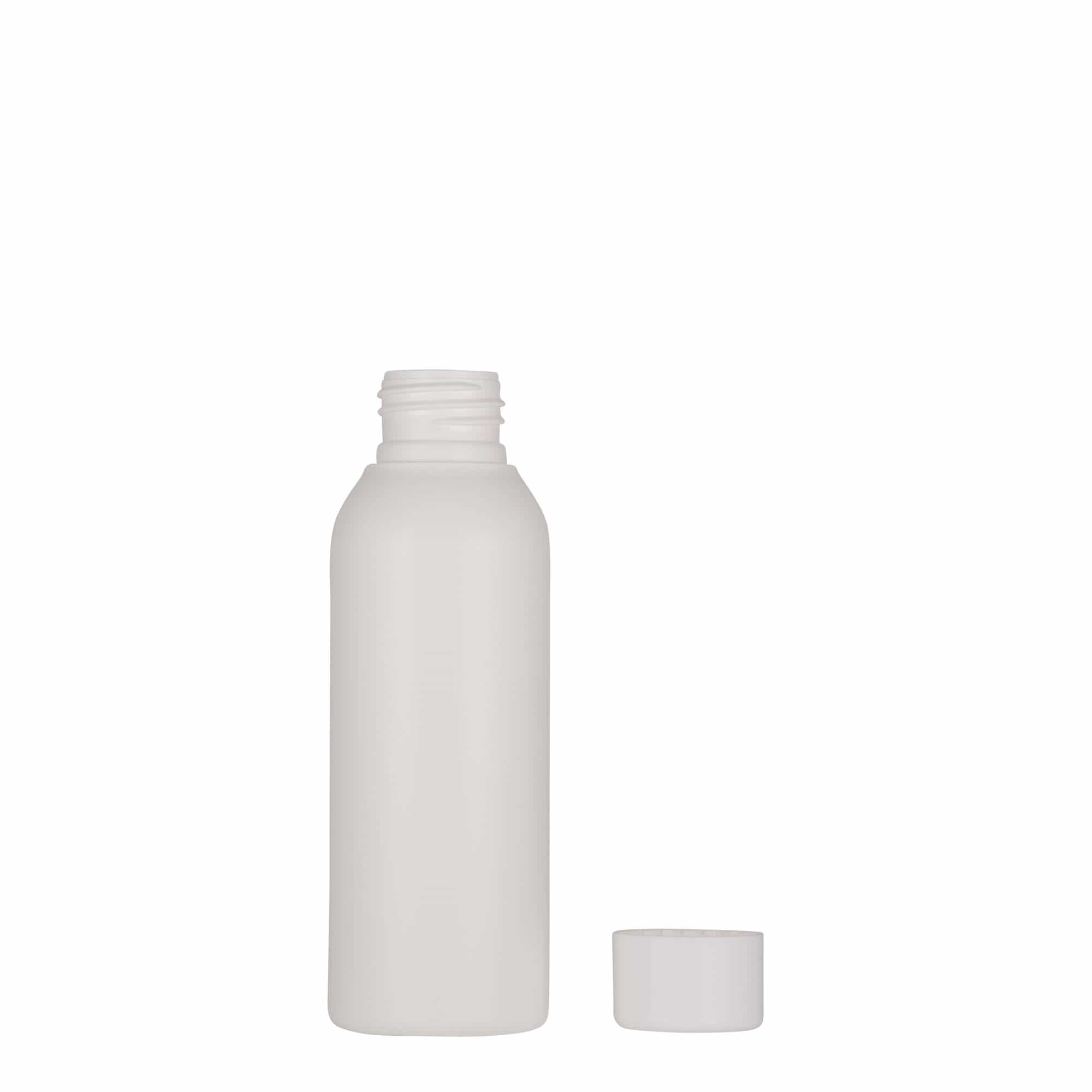 100 ml plastmasas pudele 'Tuffy', HDPE, balta, atvere: 24/410