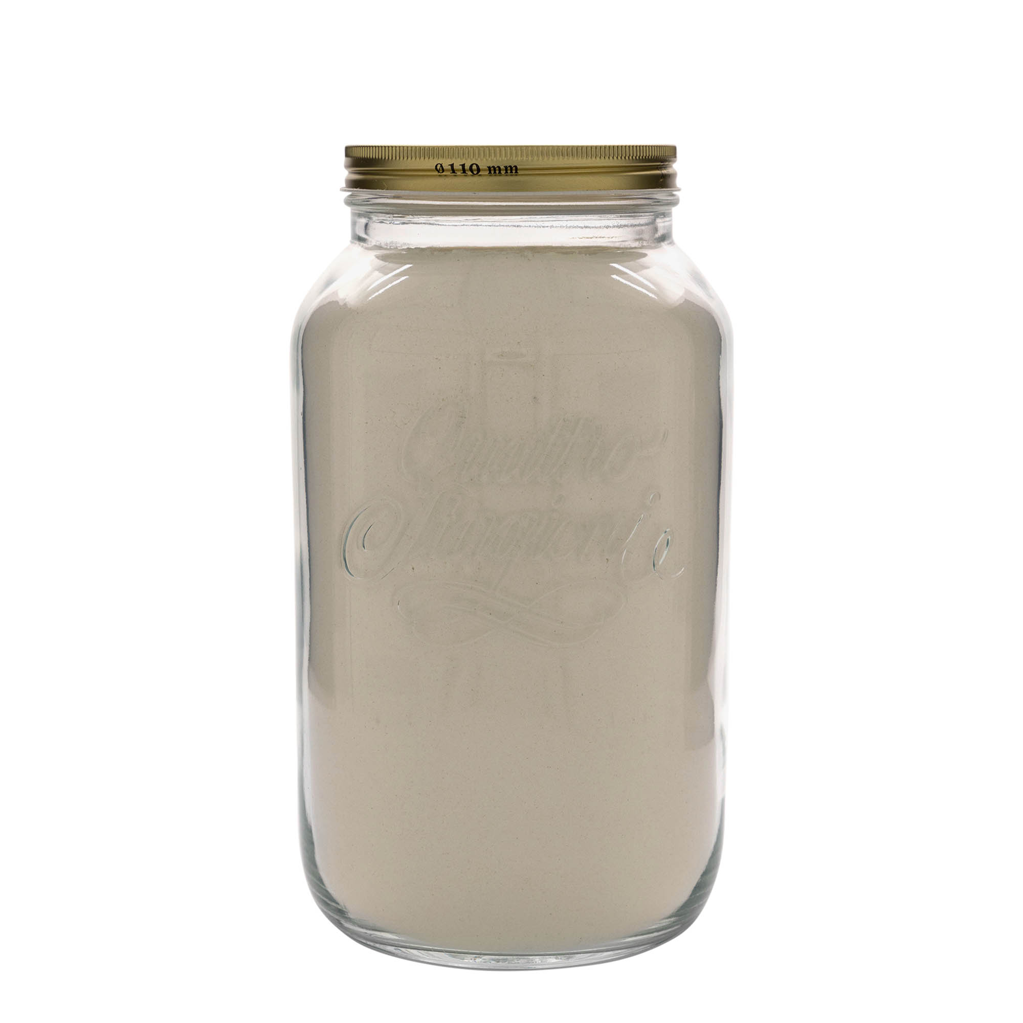 3.800 ml stikla burka 'Quattro Stagioni', atvere: skrūvējams vāciņš