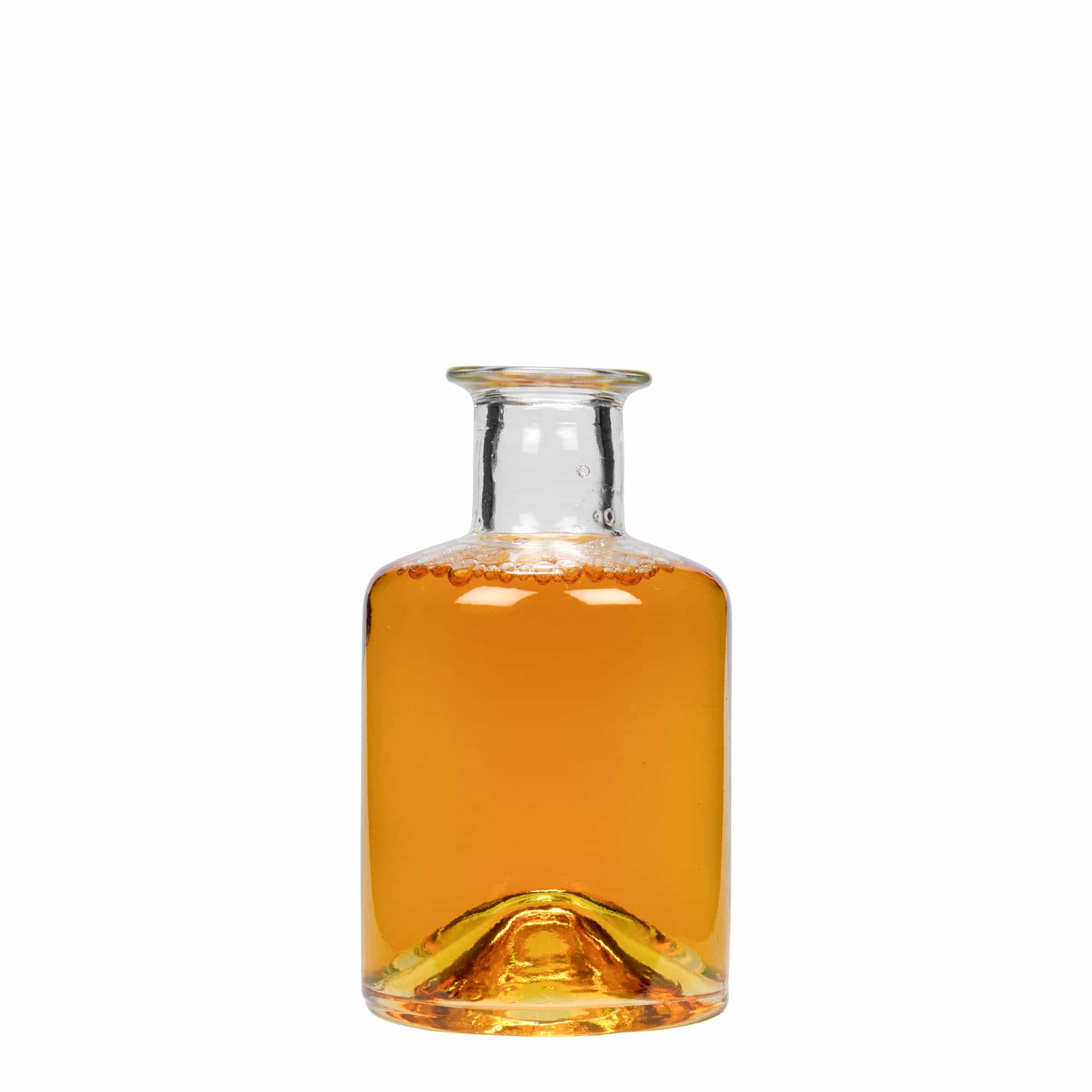 200 ml stikla pudele aptiekāram, atvere: korķis