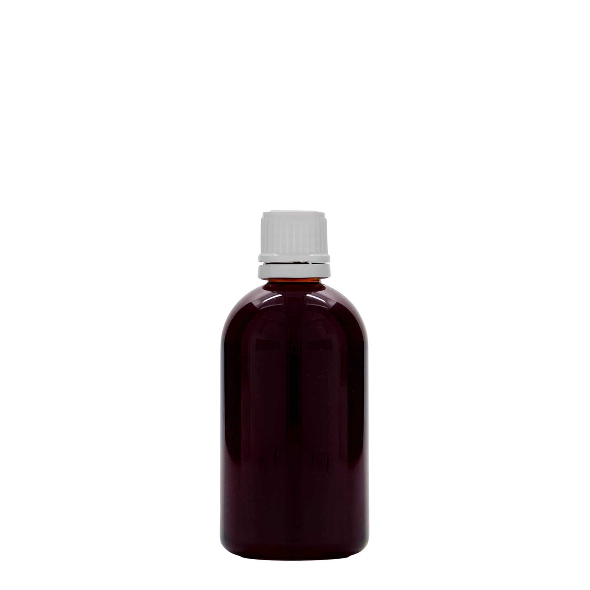 100 ml PET zāļu pudelīte 'Easy Living', plastmasas, aizdare: DIN 18