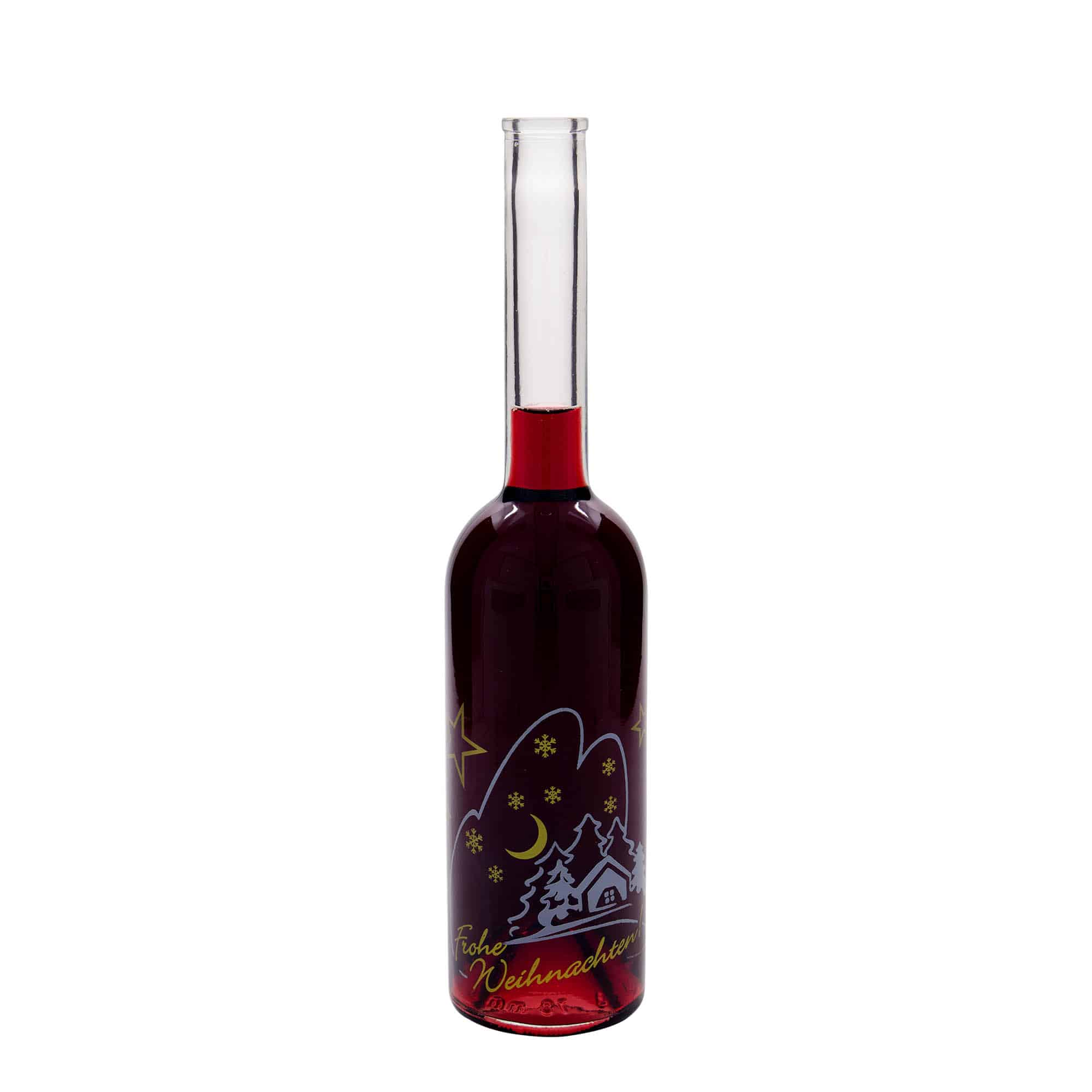 500 ml stikla pudele 'Opera', dizains: Ziemassvētku idille, atvere: korķis
