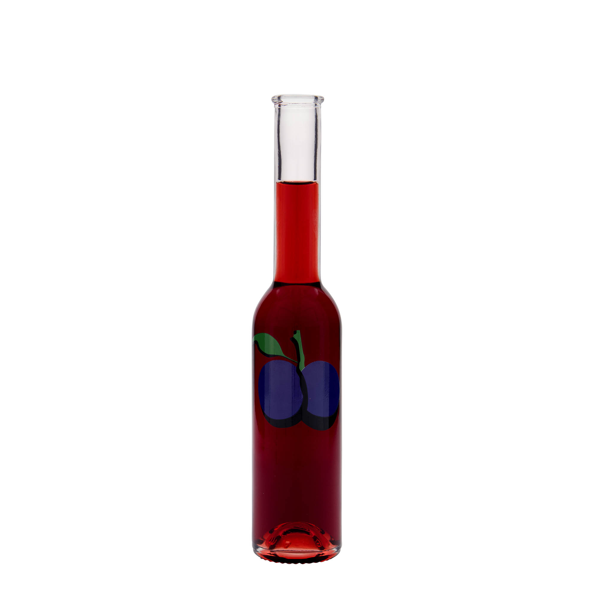 200 ml stikla pudele 'Opera', motīvs: plūme, atvere: korķis
