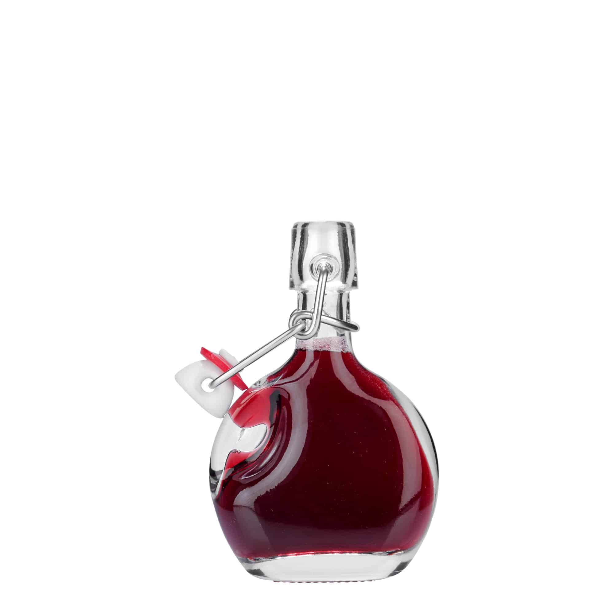 40 ml stikla pudele 'Lukas', ovāla, atvere: aizbīdņa vāciņš