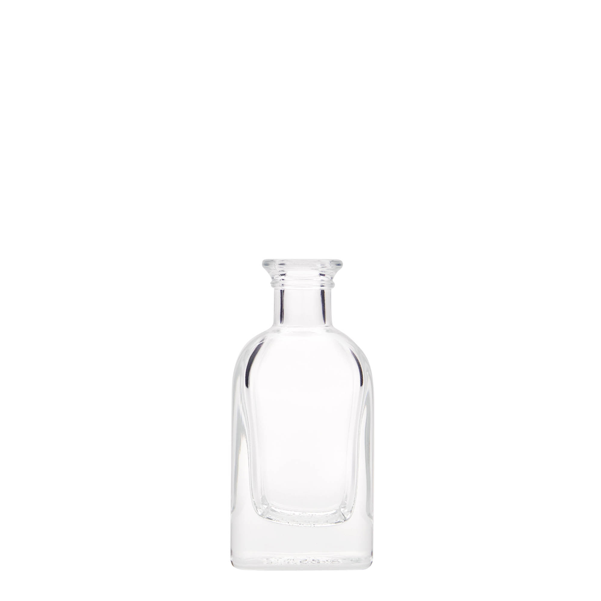 40 ml stikla pudele Apotheker Carré, kvadrātiska, atvere: korķis
