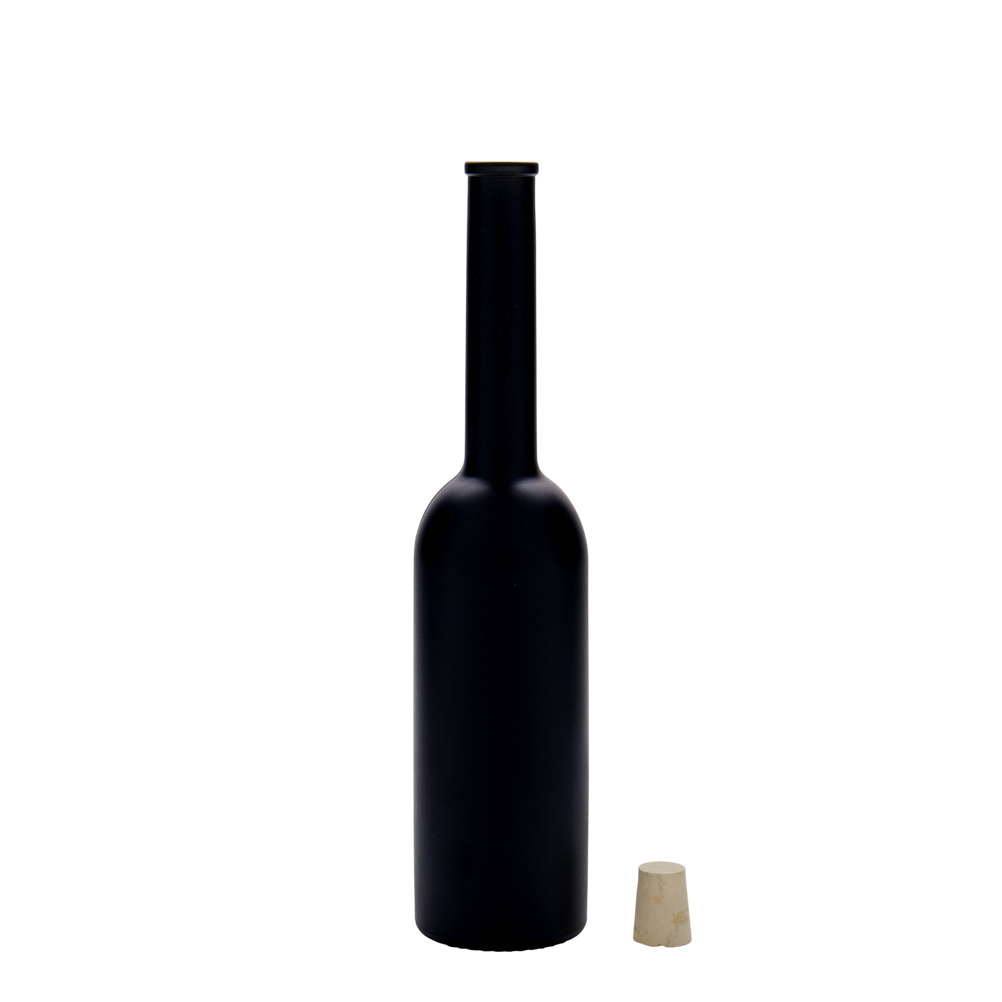200 ml stikla pudele 'Opera', melna, atvere: korķis 200 ml stikla pudele 'Opera', melna, atvere: korķis