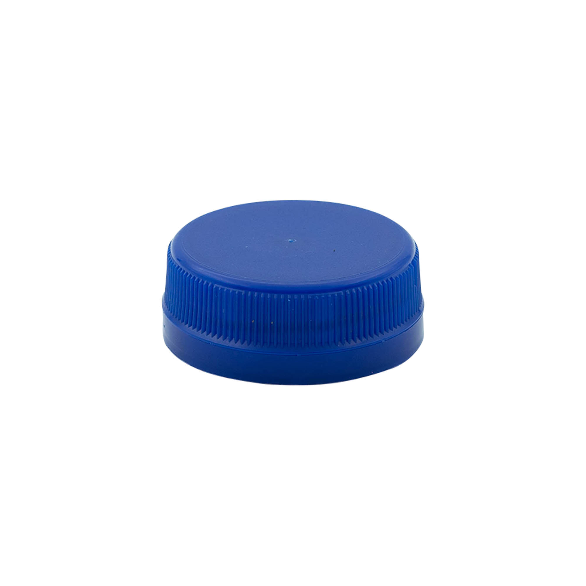 Skrūvējams aizvars ar divu vītņu sākumu, PE plastmasa, zils, priekš atveres: PET 38 mm