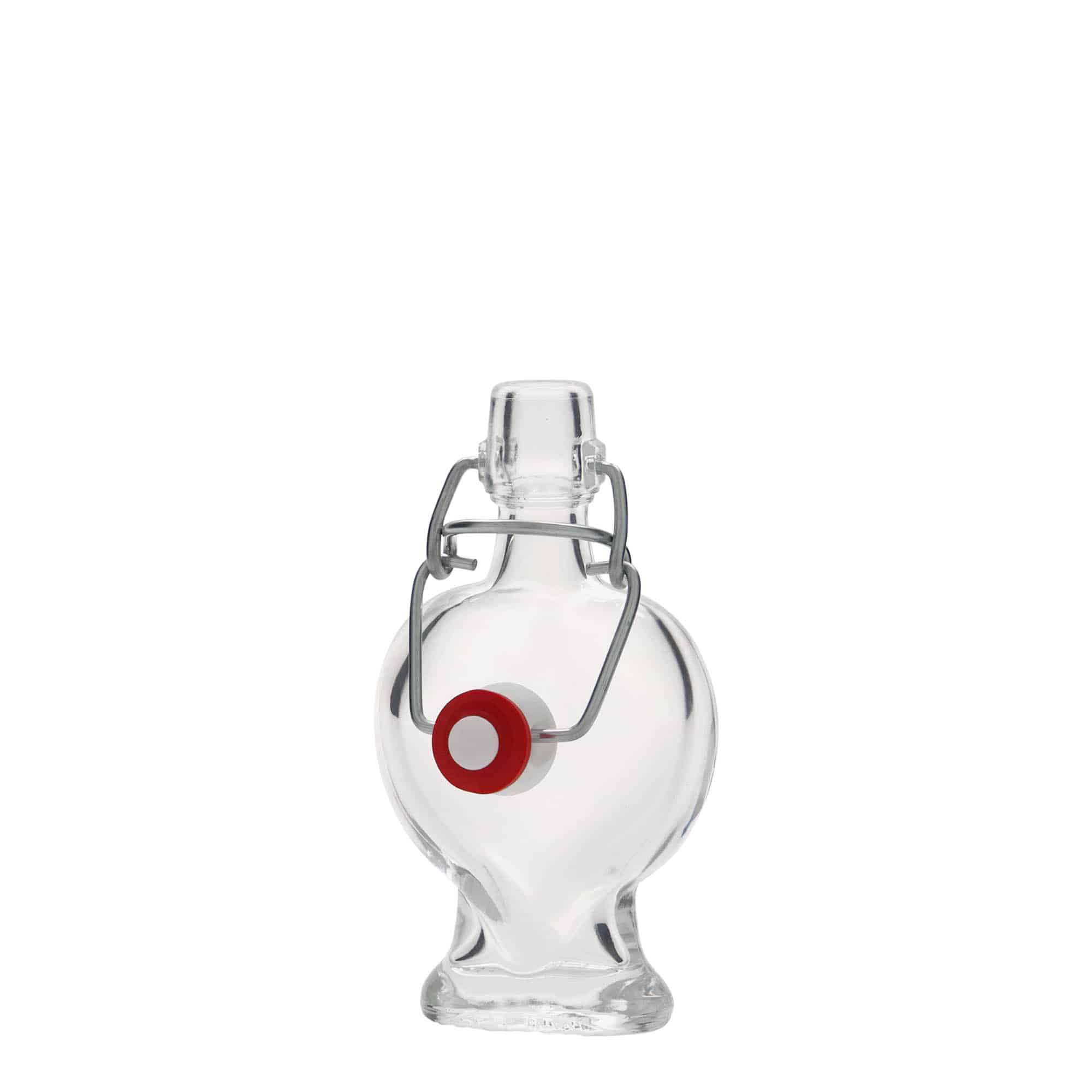 40 ml stikla pudele 'Sirds', atvere: aizbāžņa aizvērums 40 ml stikla pudele 'Sirds', atvere: aizbāžņa aizvērums