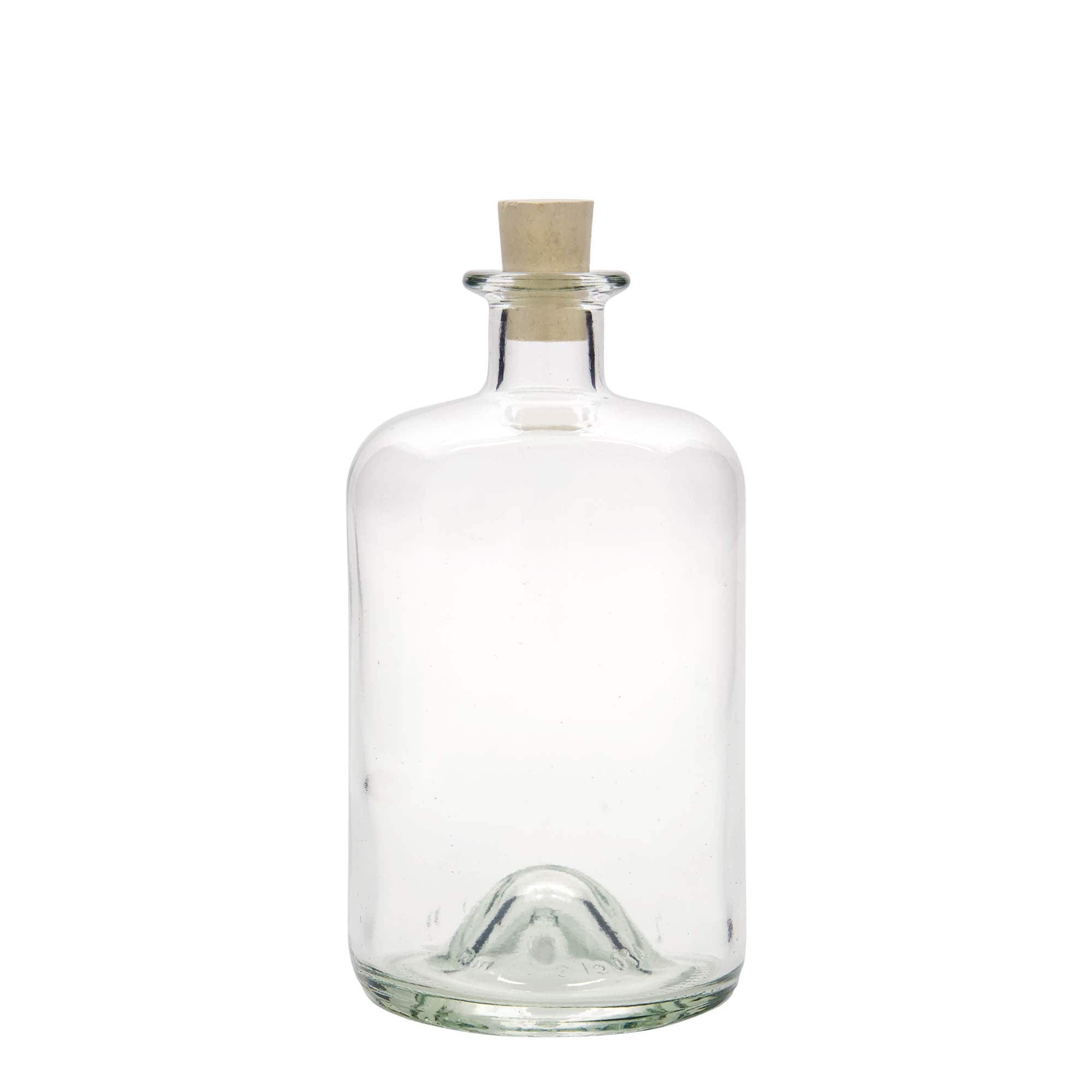 700 ml stikla pudele aptiekāram, atvere: korķis