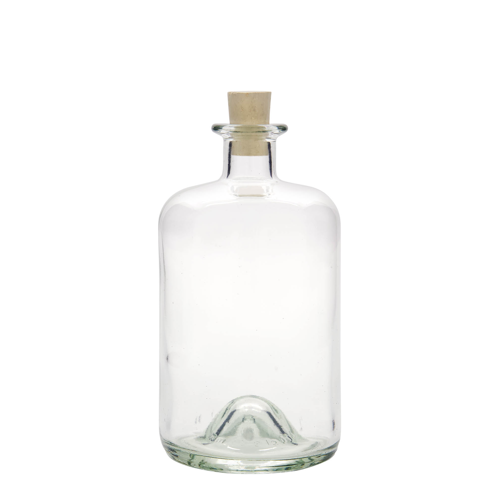700 ml stikla pudele aptiekāram, atvere: korķis