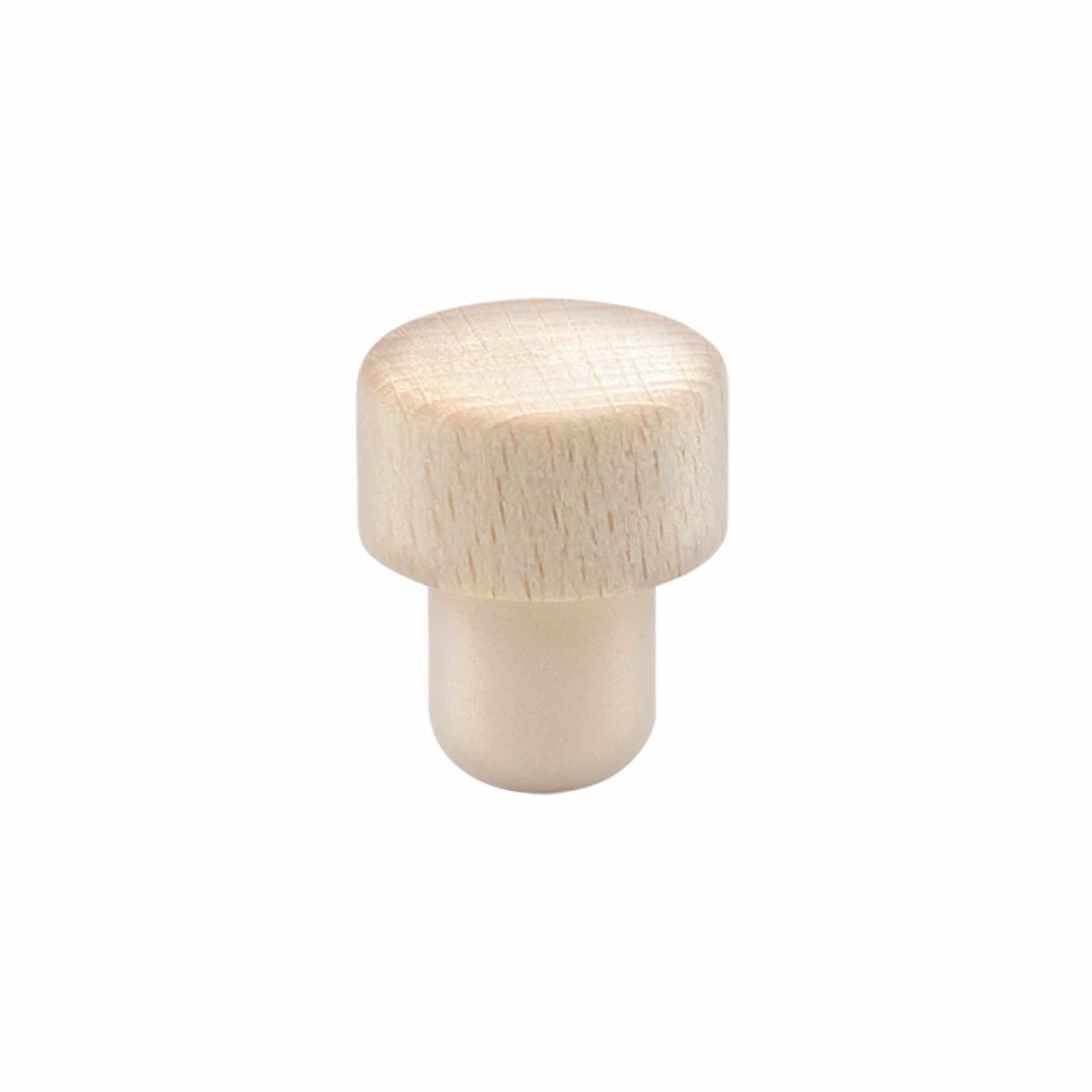 Pudeles korķis 18 mm, koka/plastmasa, aizdarei: korķis Pudeles korķis 18 mm, koka/plastmasa, aizdarei: korķis